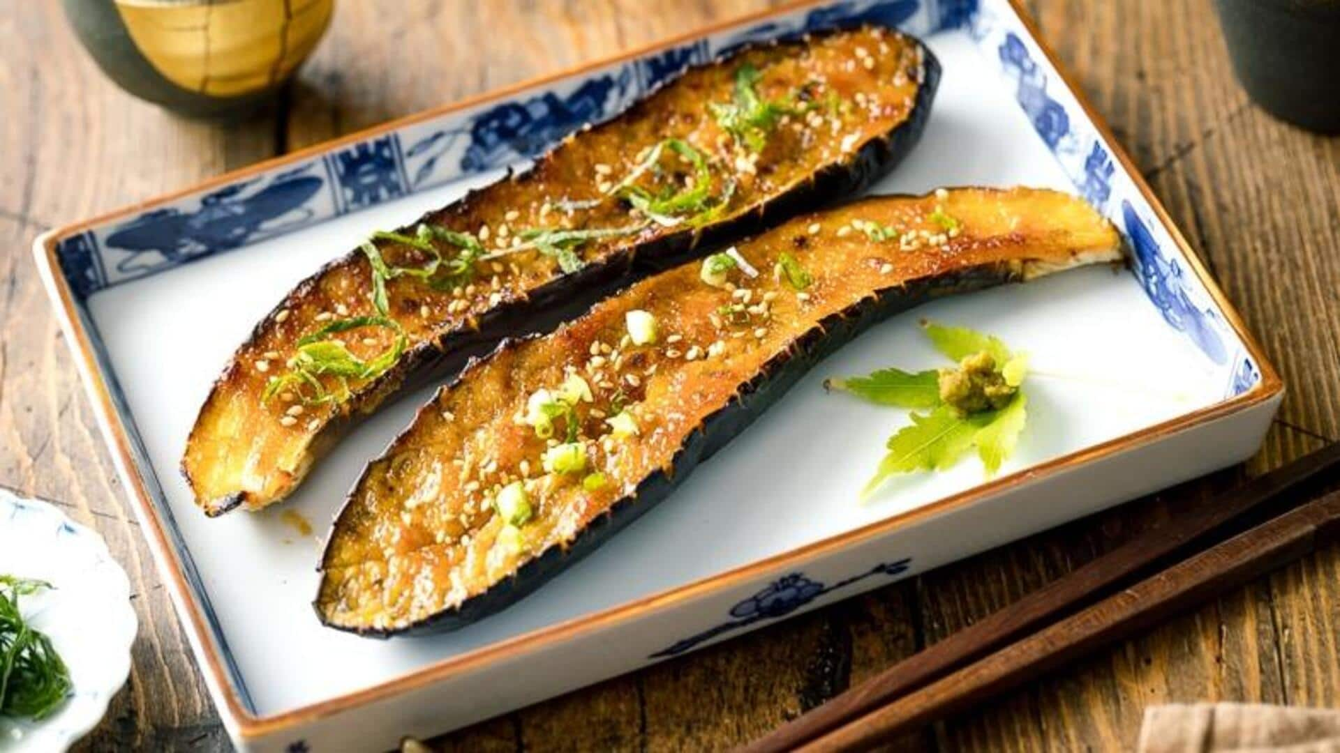 Impress your guests with this Japanese miso aubergine glaze recipe