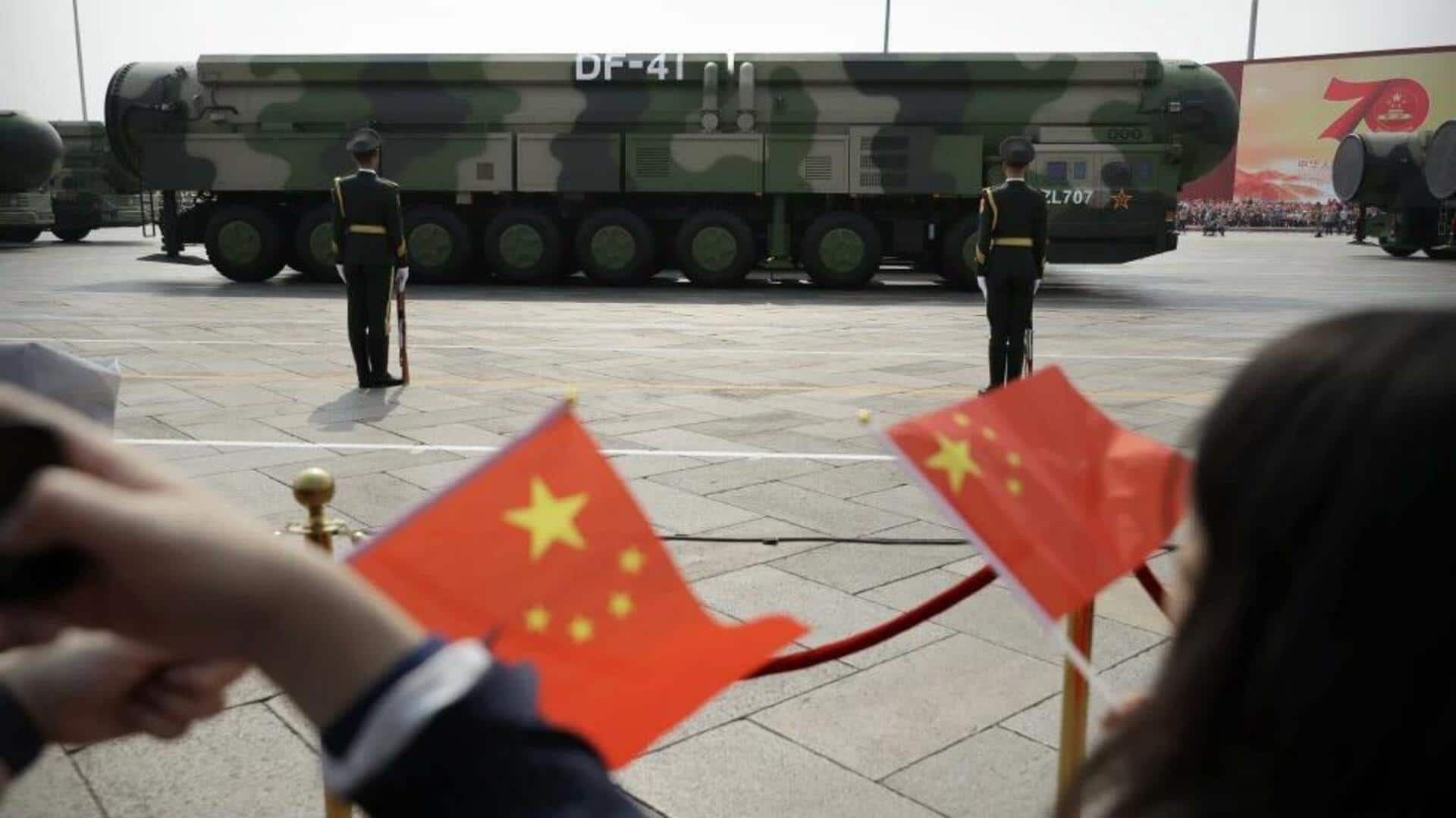 China test-fires intercontinental ballistic missile into Pacific Ocean