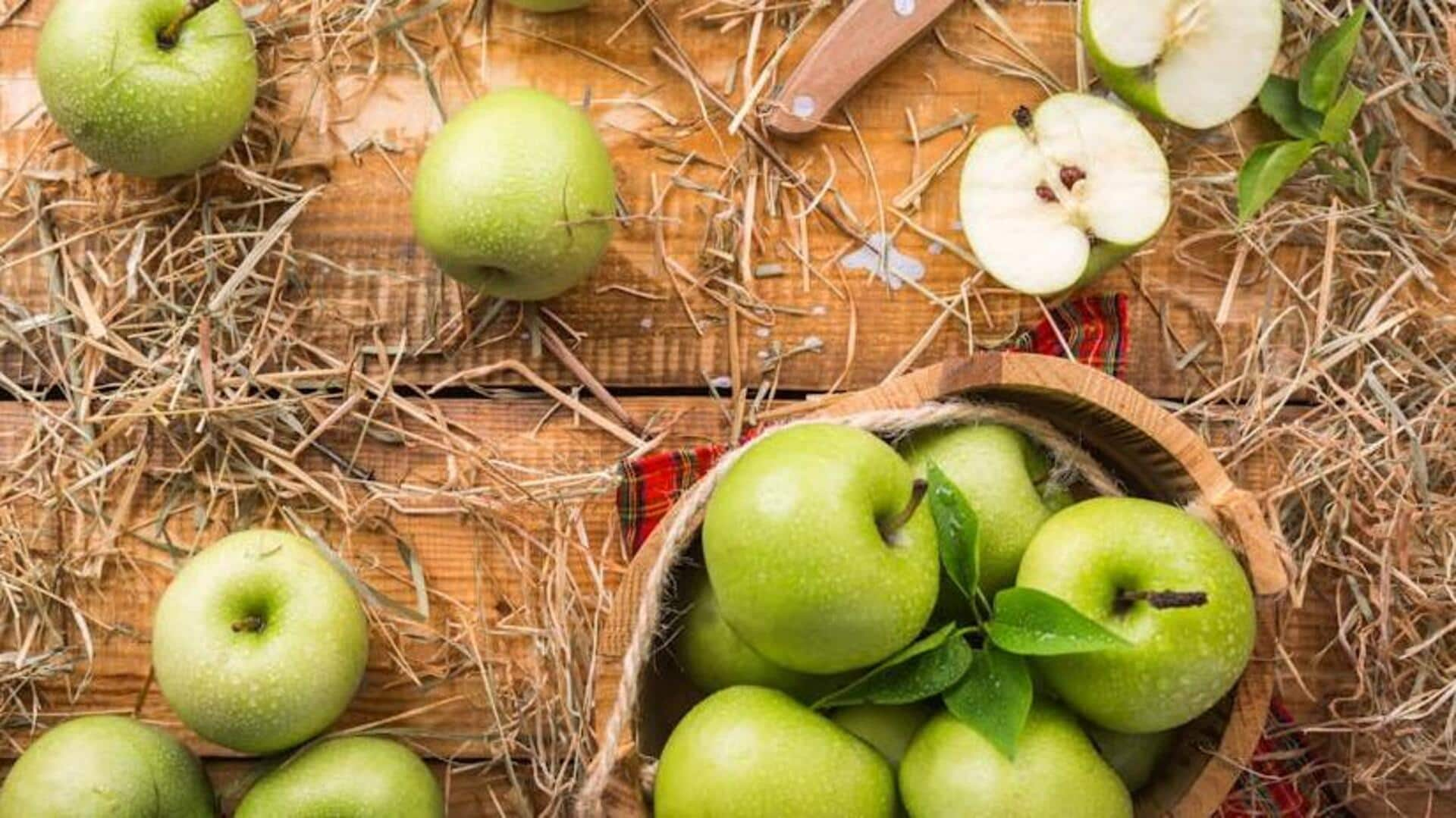 Rejuvenating skin with green apple brightness