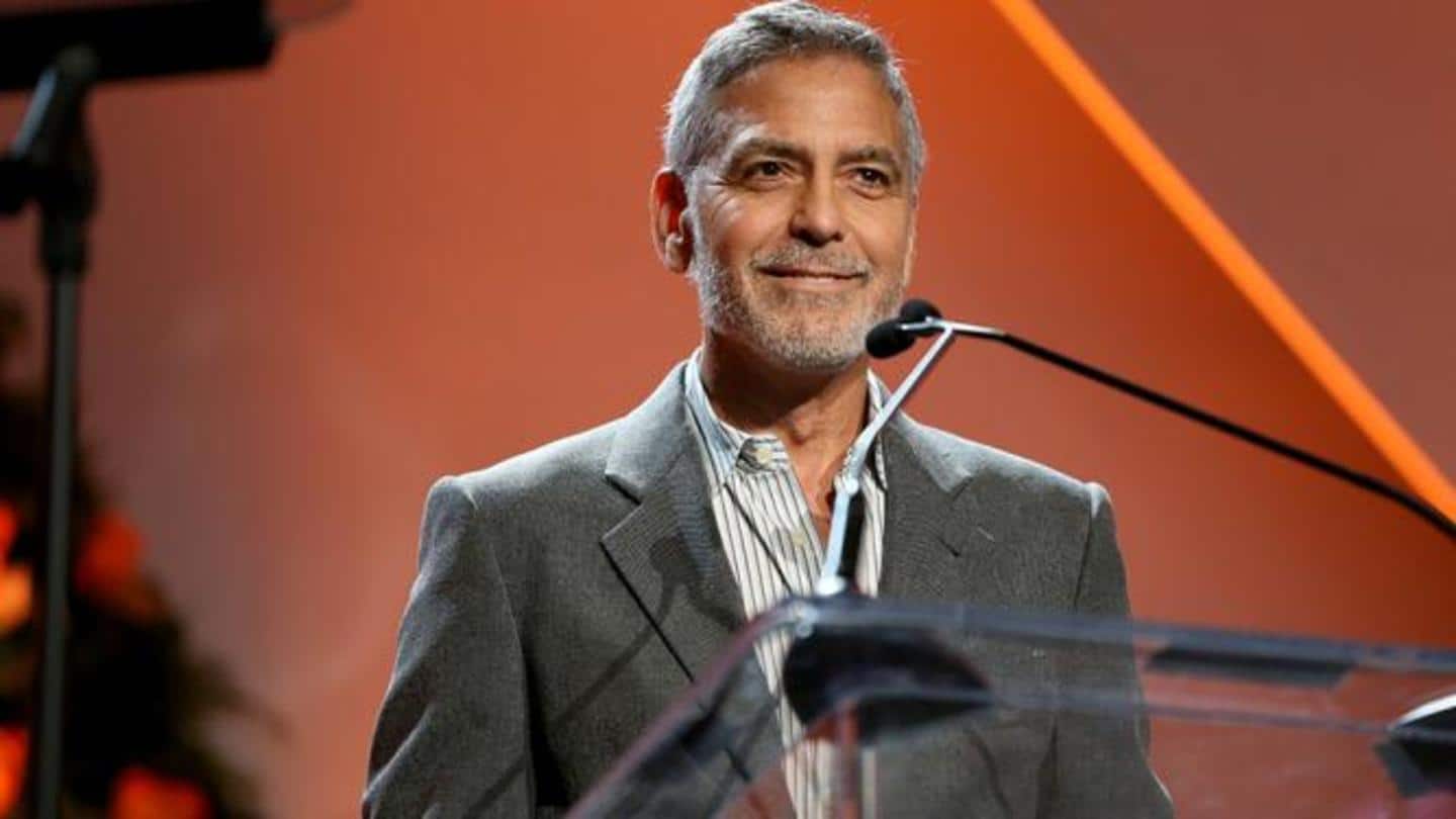 Clooney embraces the salt and pepper look in style Clooney embraces the salt and pepper look in style