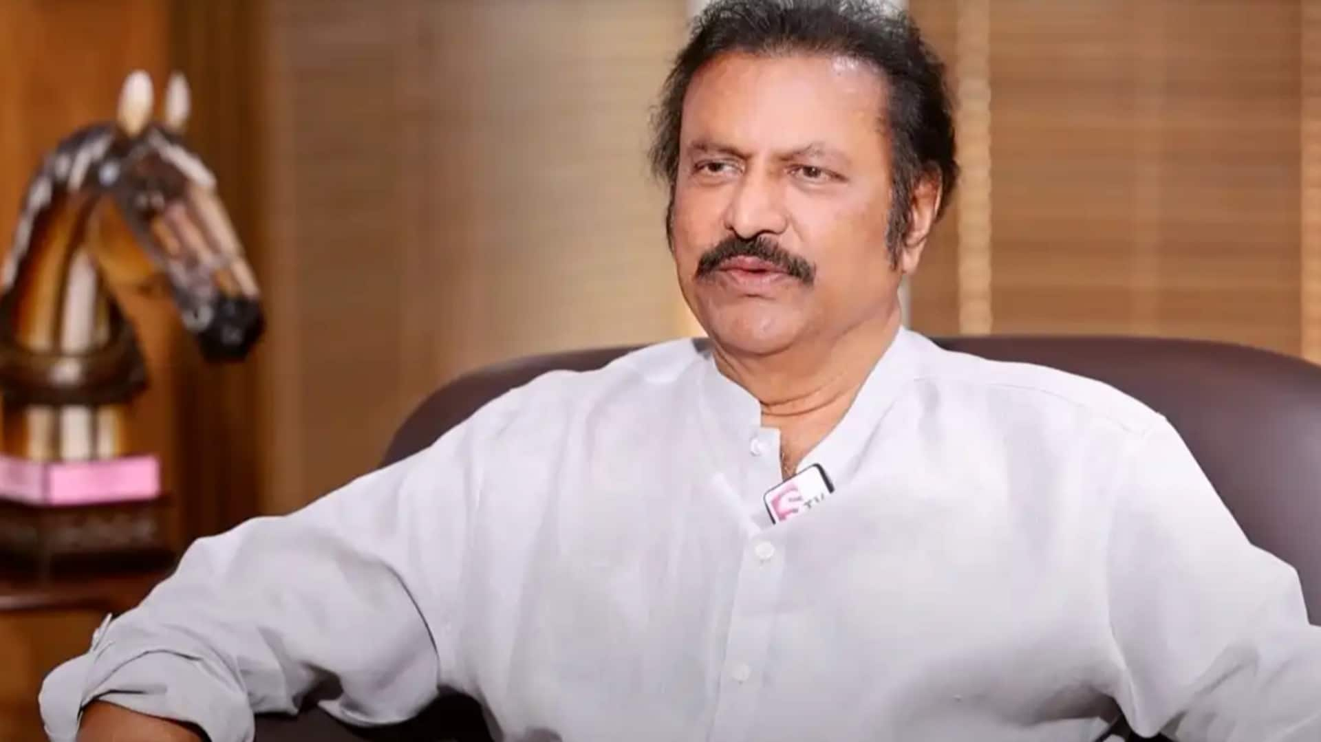 Mohan Babu, charged with attempted murder after assaulting journalist, apologizes