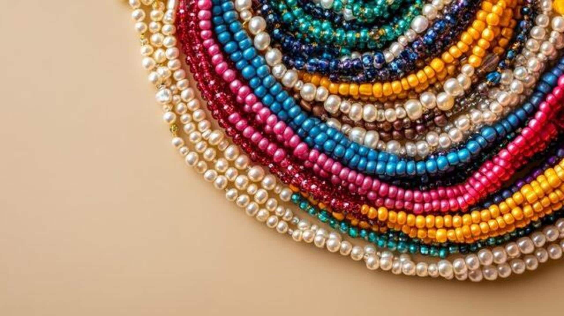 How artisans create beadwork from recycled plastic 