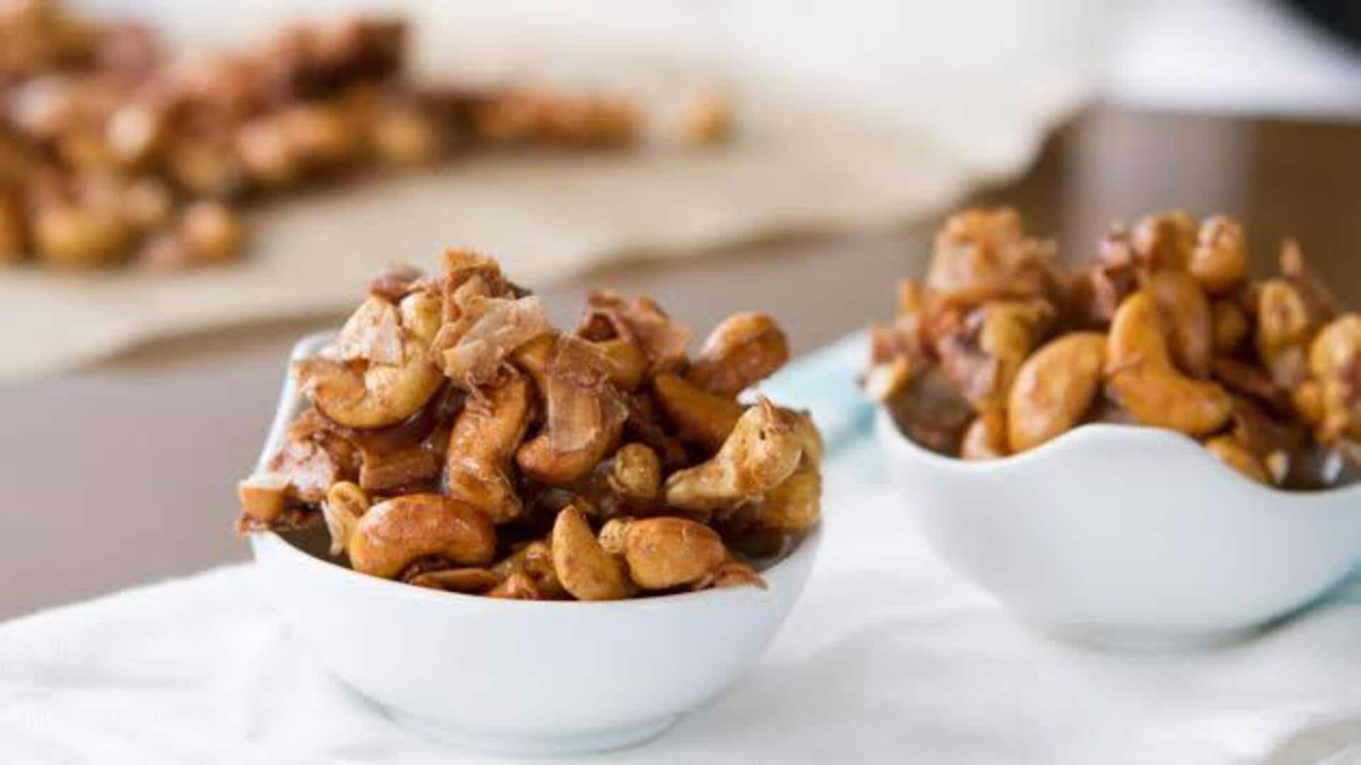 5-minute recipe: Cumin cashew clusters