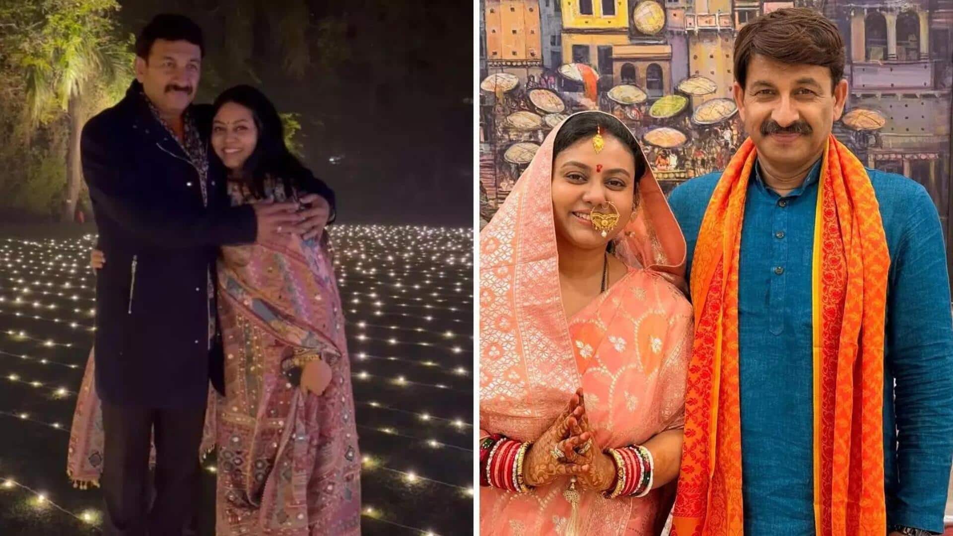 'Pati Patni Aur Panga': Meet Manoj Tiwari's second wife, Surabhi 