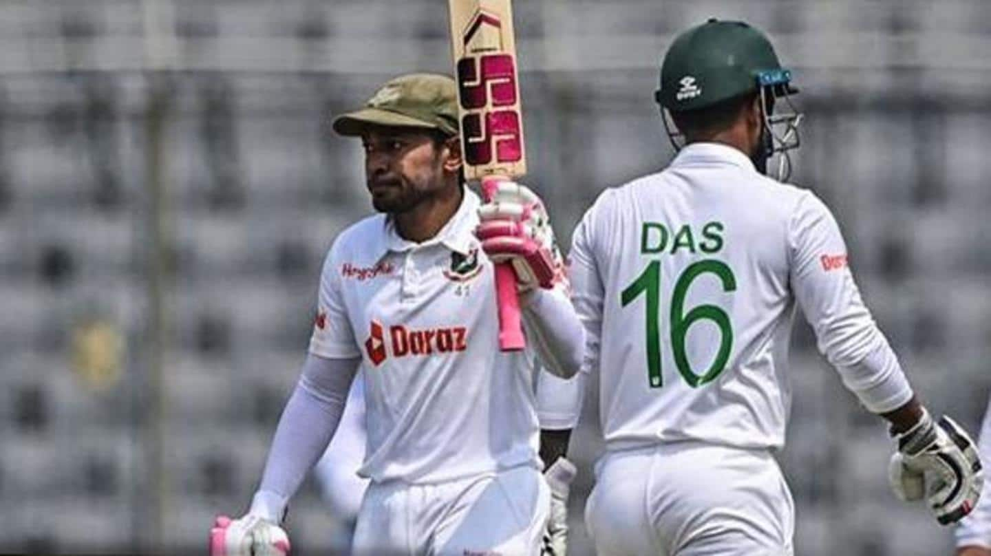 Dhaka Test: Unbeaten hundreds from Mushfiqur, Litton highlight Day 1