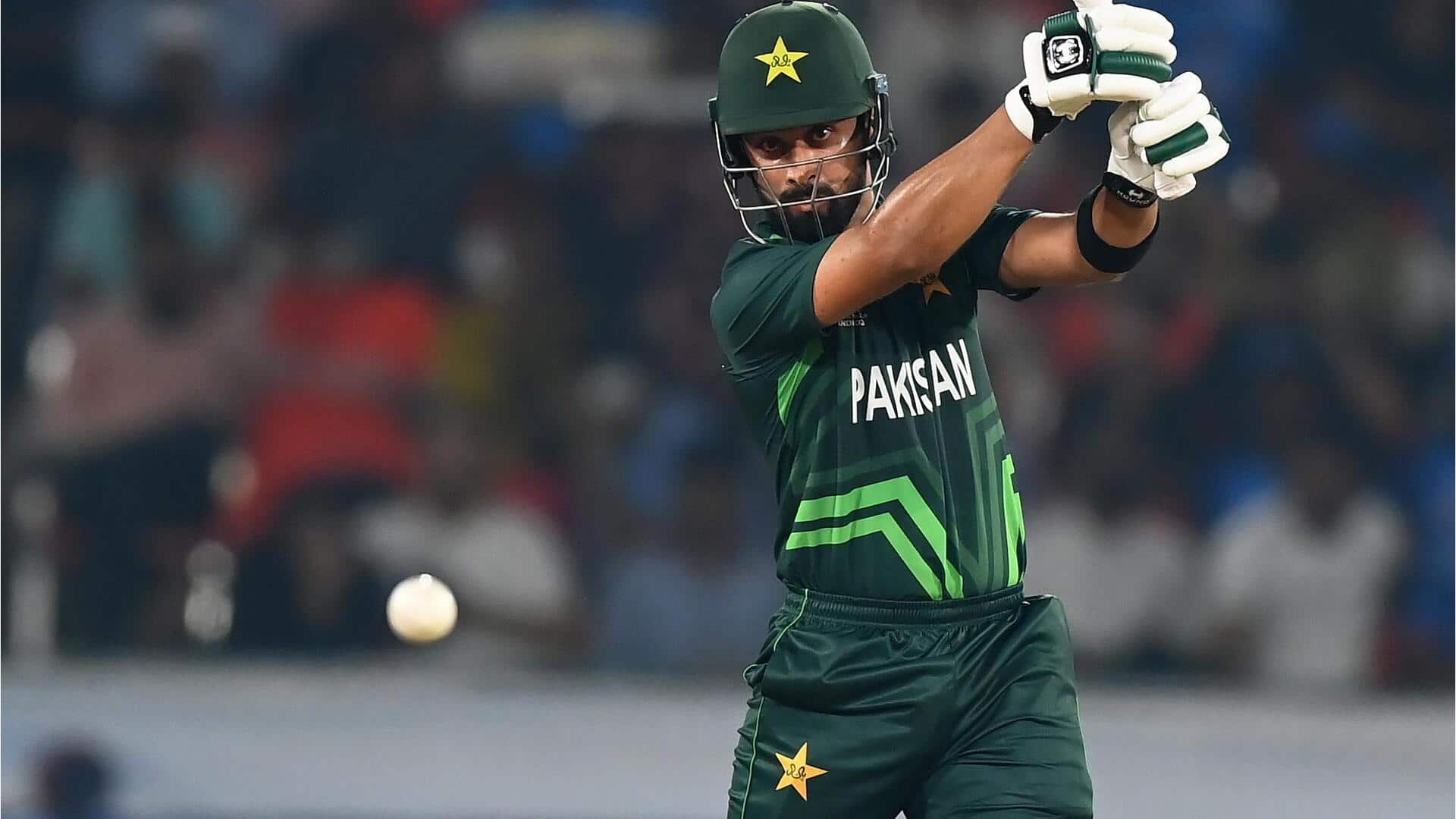 Pakistan's Abdullah Shafique smashes century on World Cup debut
