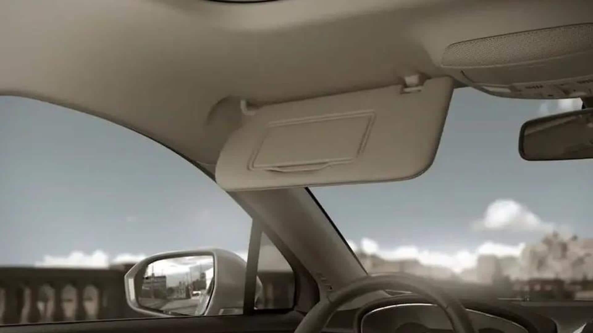 Ford patents innovative sun visor design with glass-breaking feature