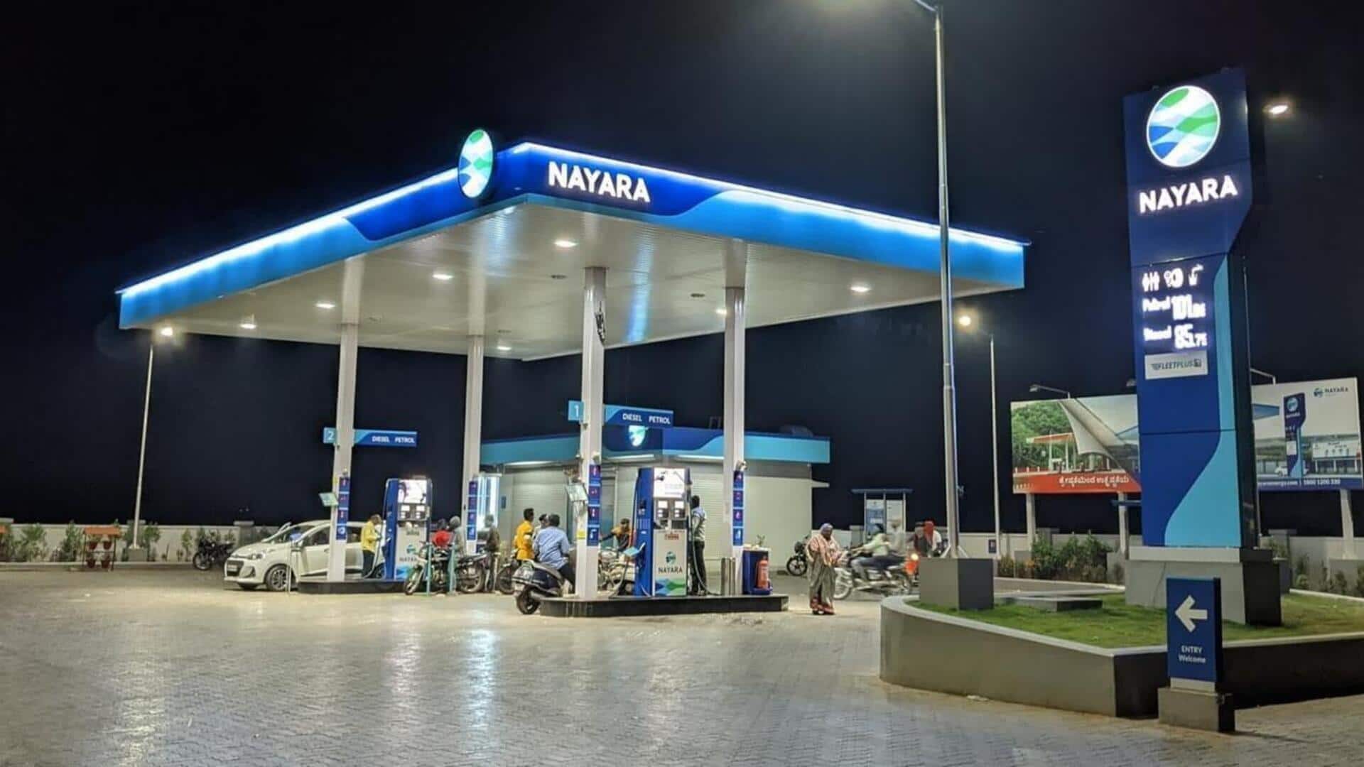 Nayara Energy hikes petrol prices by ₹5/liter, diesel by ₹3