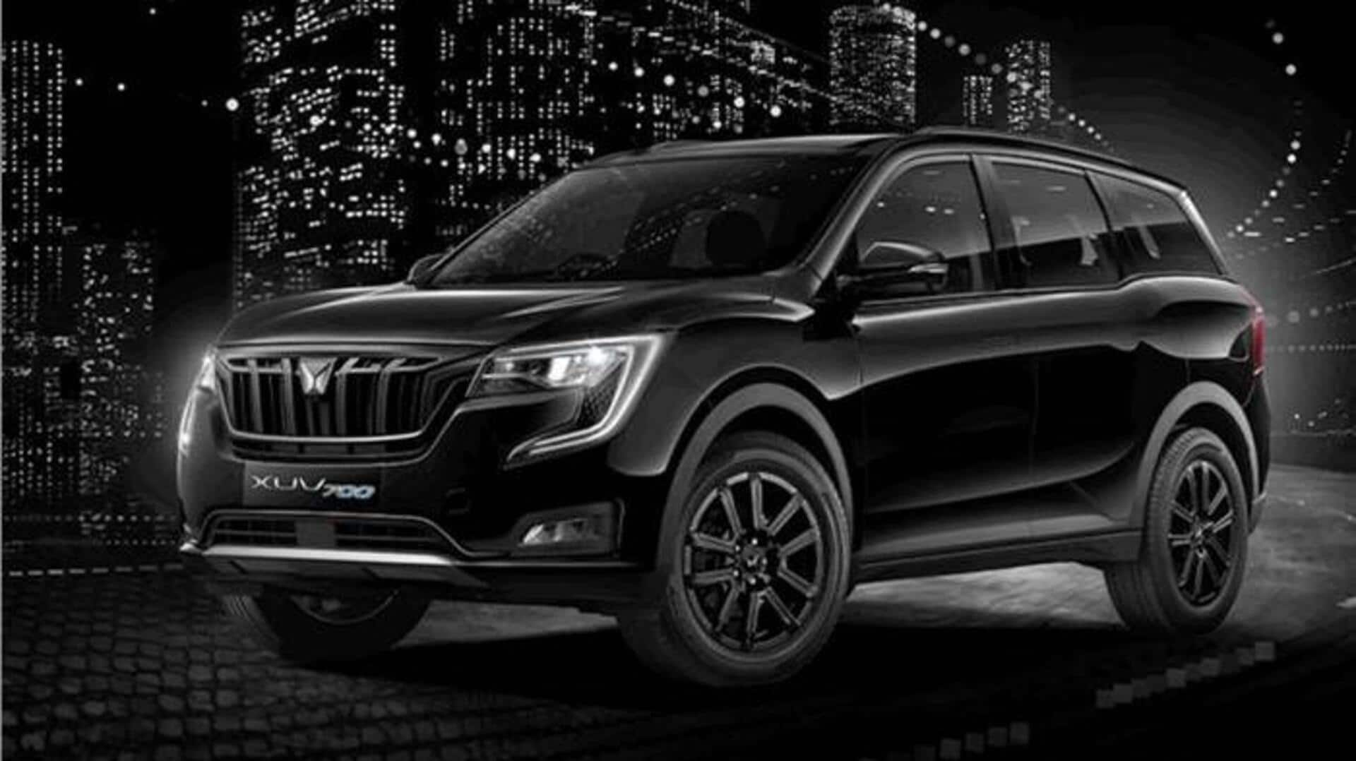 Limited-run Mahindra XUV700 Ebony Edition goes official at ₹20L