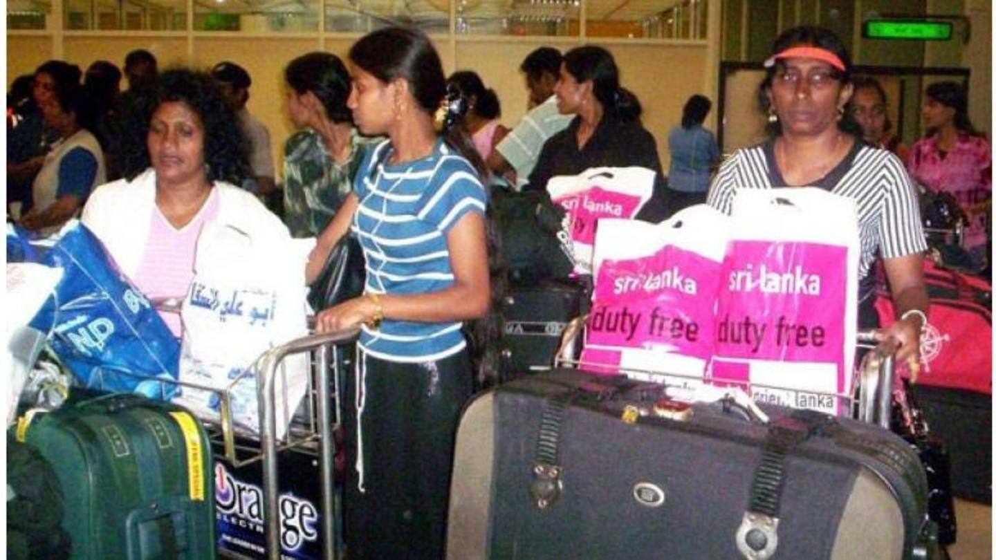 Sri Lankan migrant workers are allowed to return Sri Lankan migrant workers are allowed to return