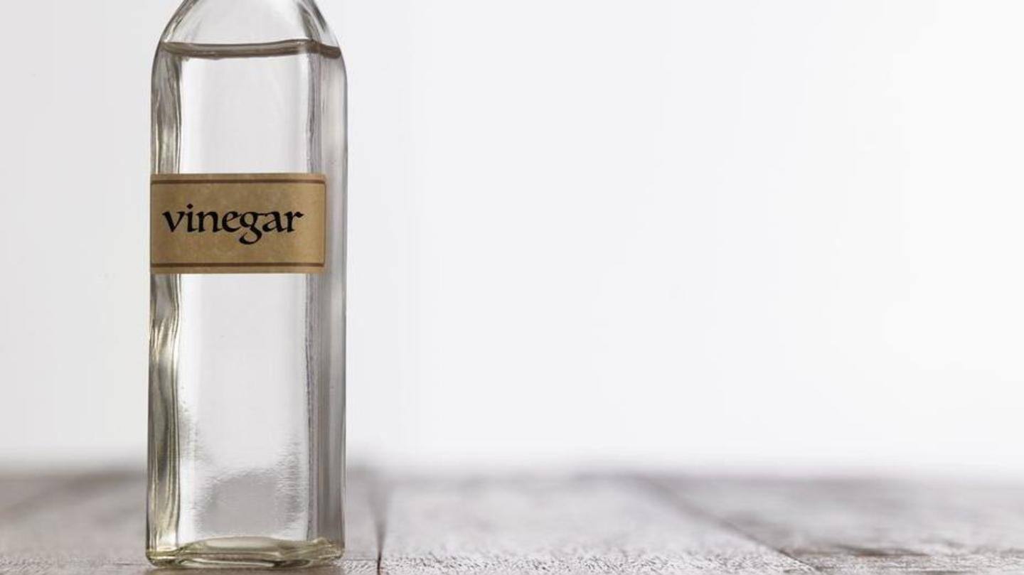Vinegar spray works well due to its sour taste, odor Vinegar spray works well due to its sour taste, odor