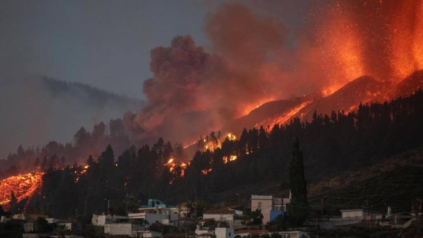 Volcano erupts on Spain's Atlantic Ocean island of La Palma