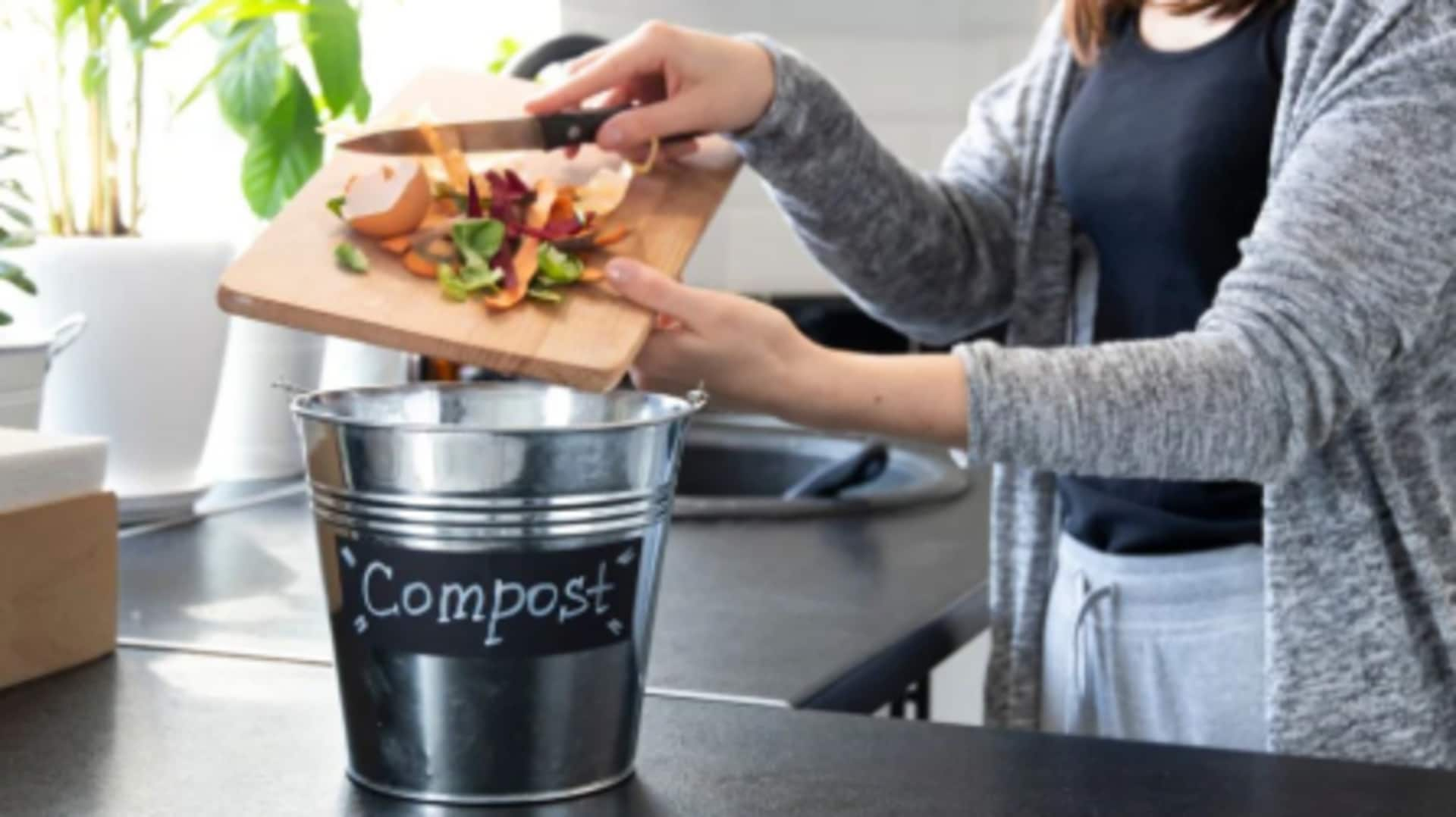 Establishing a daily habit of indoor composting