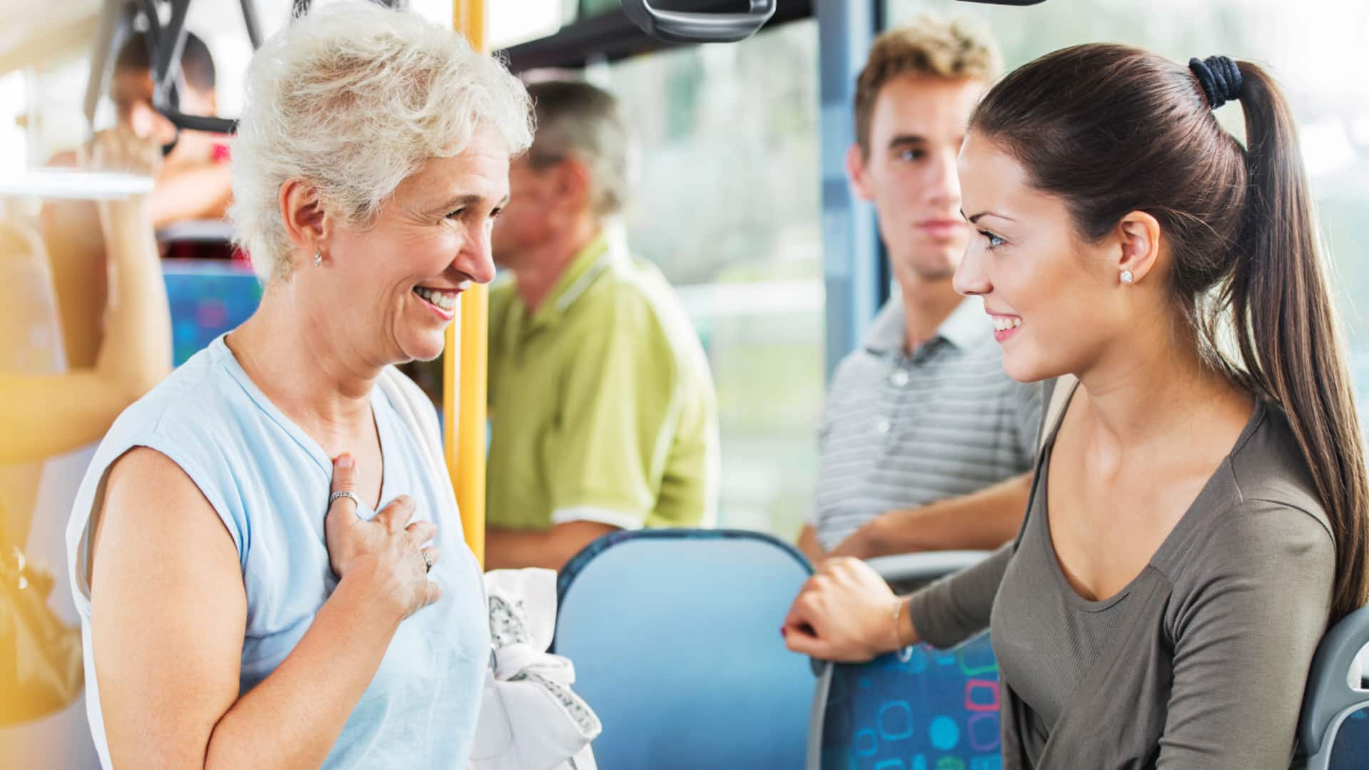 What's the right way to offer your seat to someone?