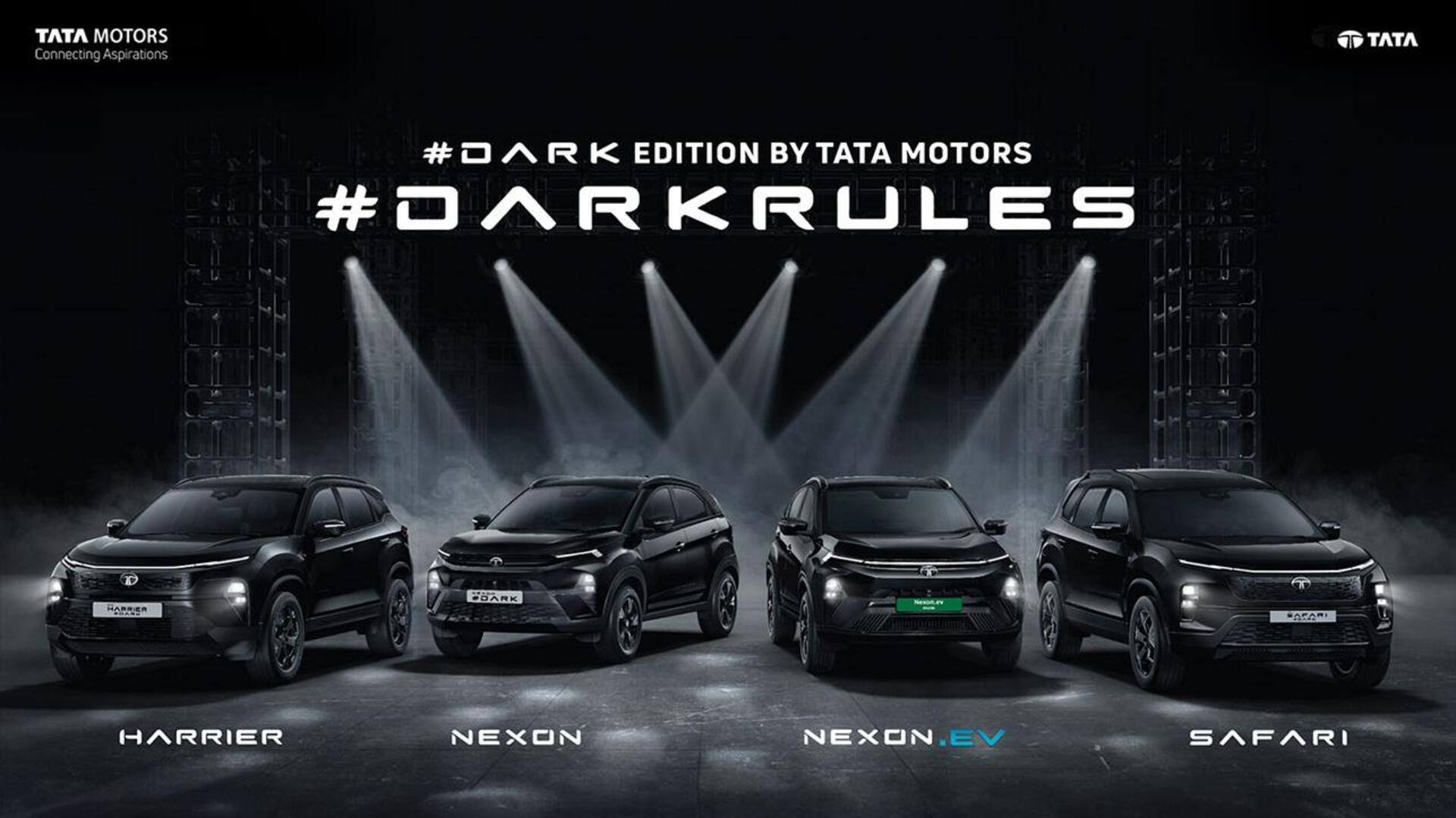 Tata Nexon, Nexon.EV, Harrier, and Safari get Dark Edition treatment