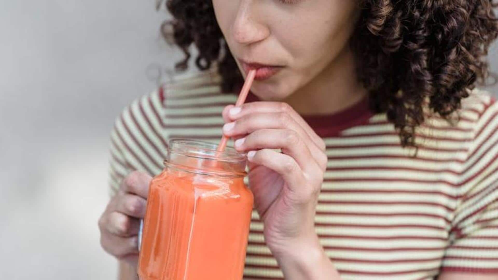 Glow with these delicious carrot-ginger smoothies