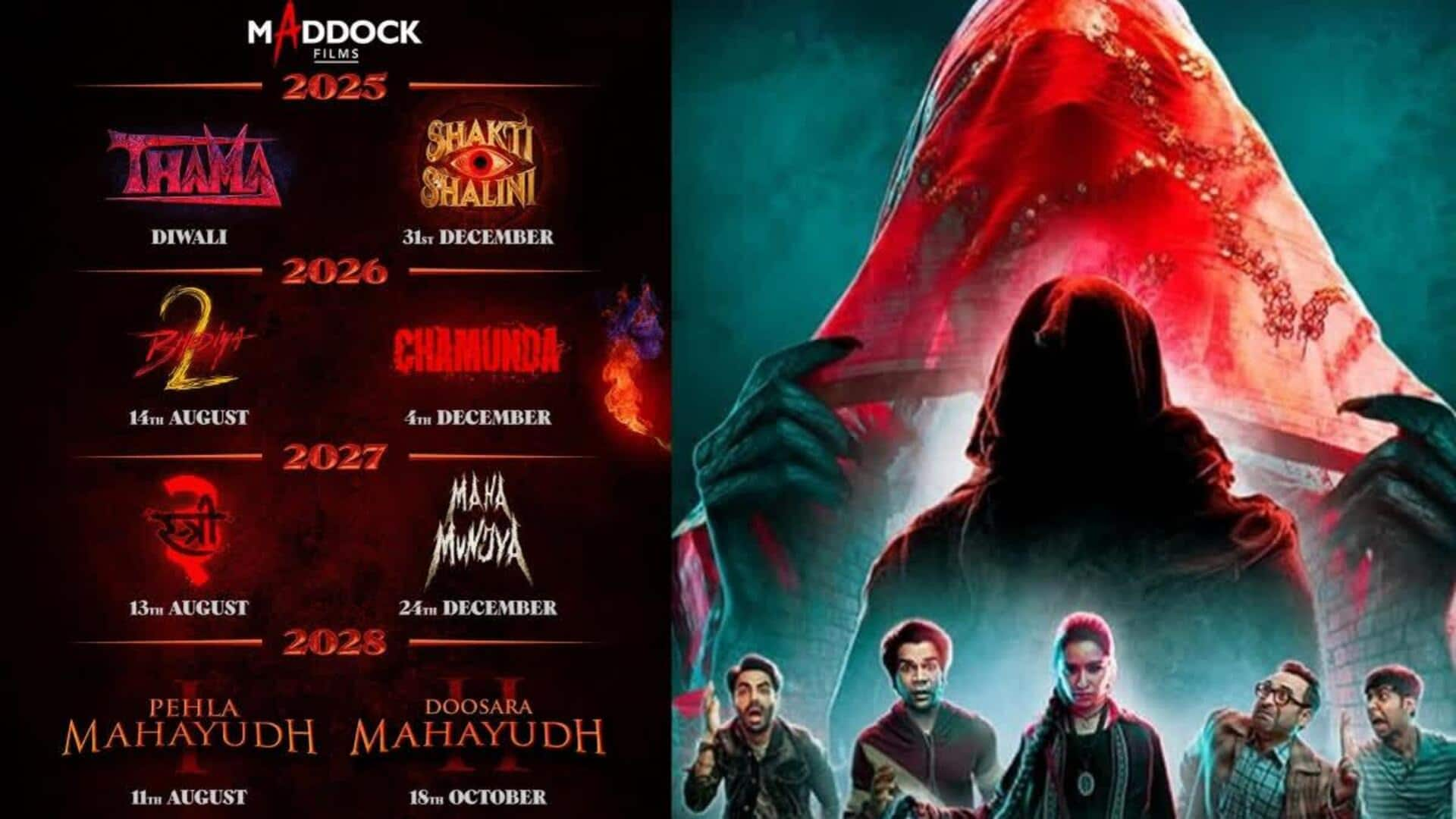 Stree 3,' 'Bhediya 2,' 'Maha Munjya'—official release dates out!