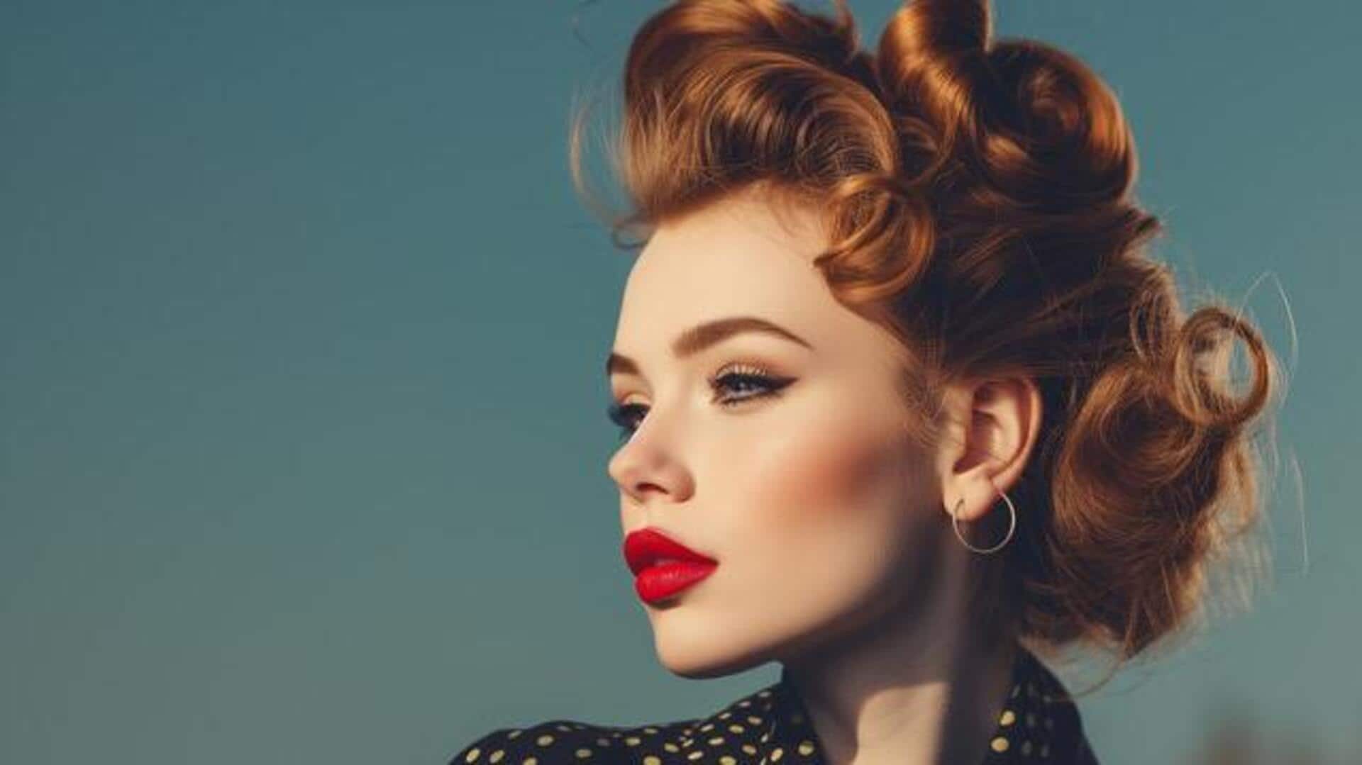 Want a vintage hairstyle? Try victory rolls 
