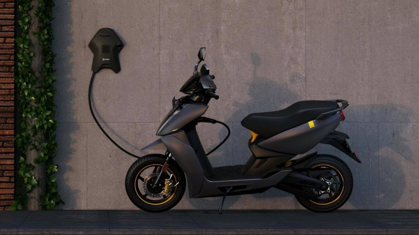 Ather 450X and 450 Plus electric scooters become costlier