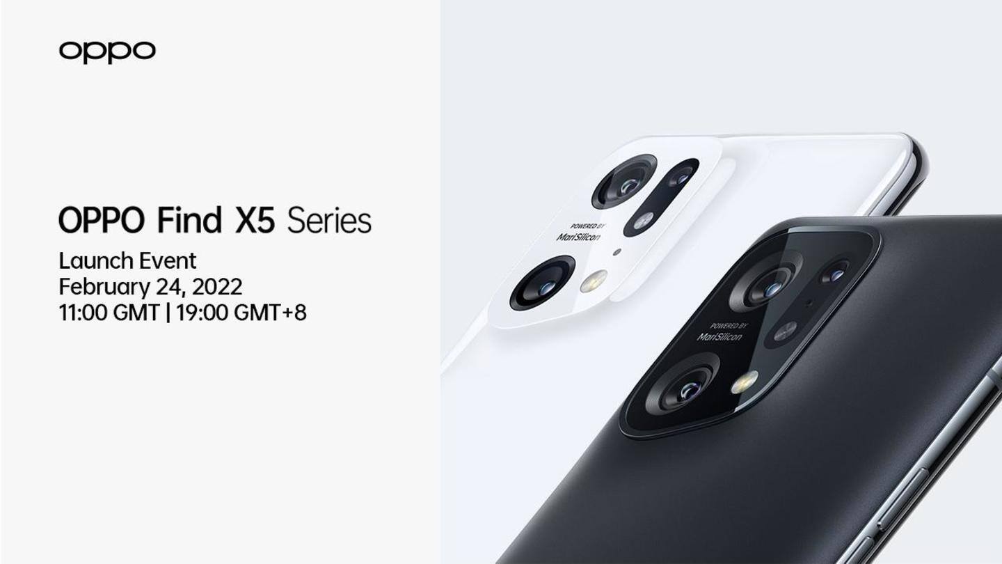 OPPO Find X5 series will be launched on February 24