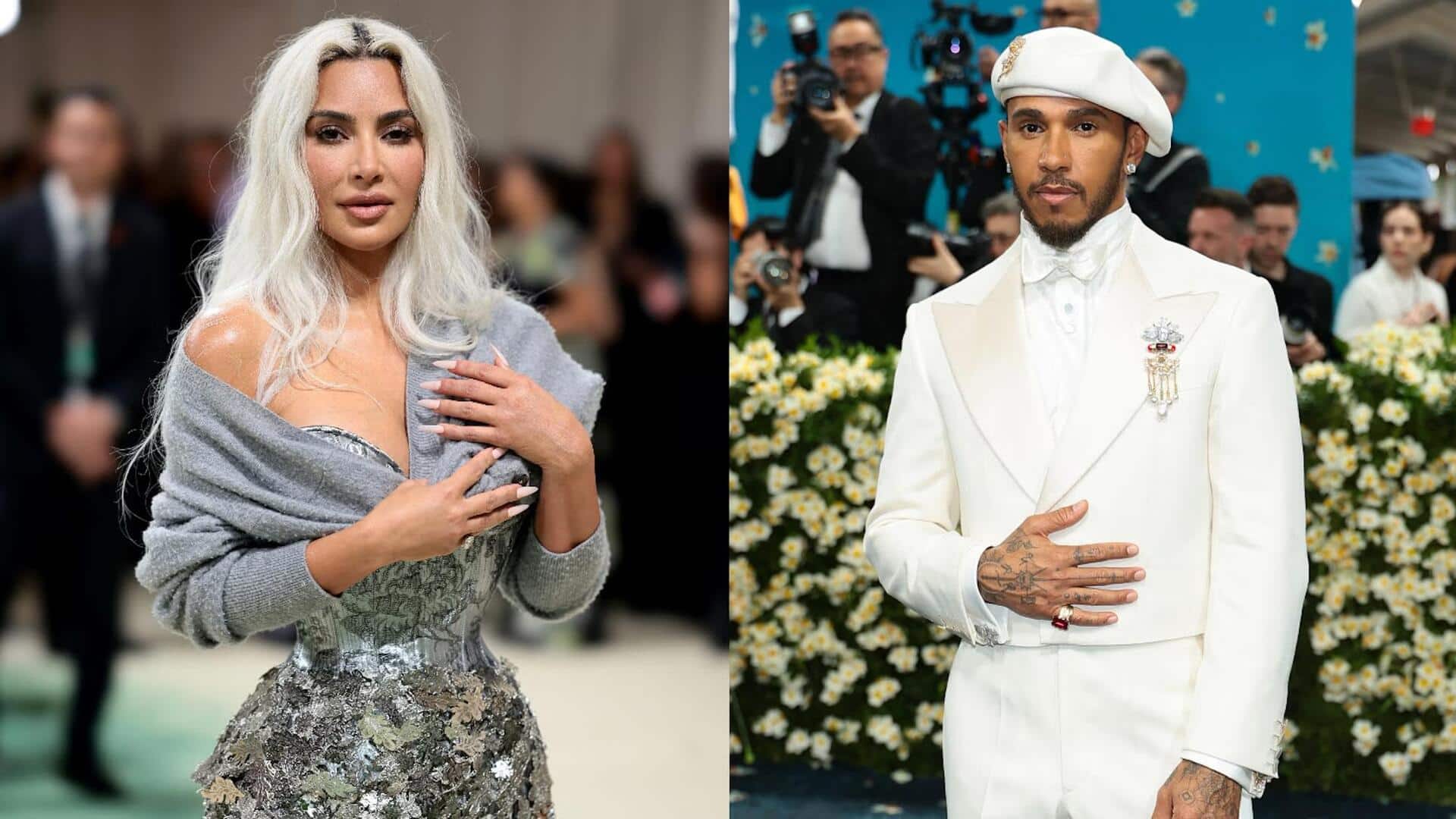 Kim Kardashian sparks dating rumors with F1 star Lewis Hamilton