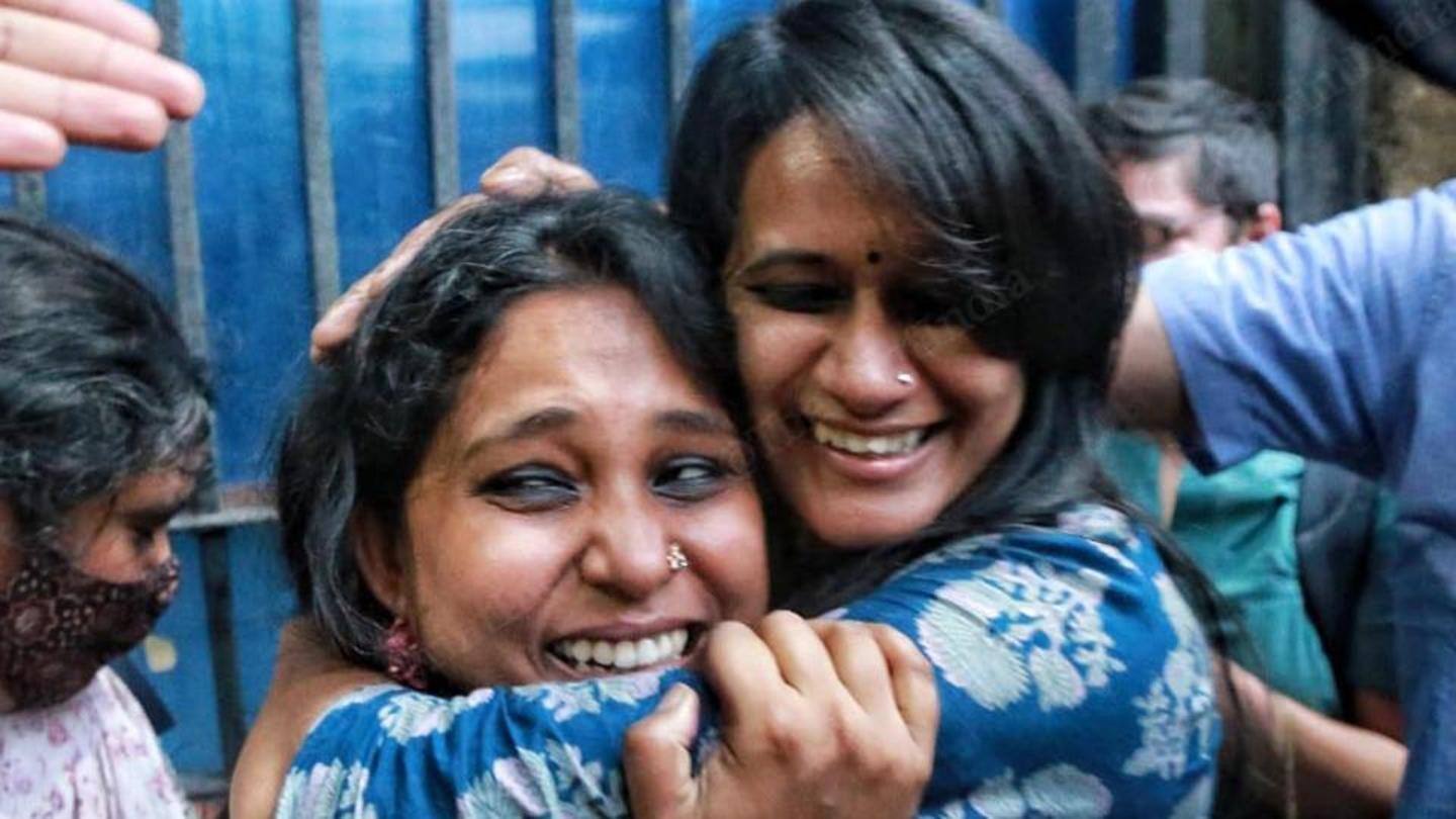 The three students were granted bail on June 15 The three students were granted bail on June 15