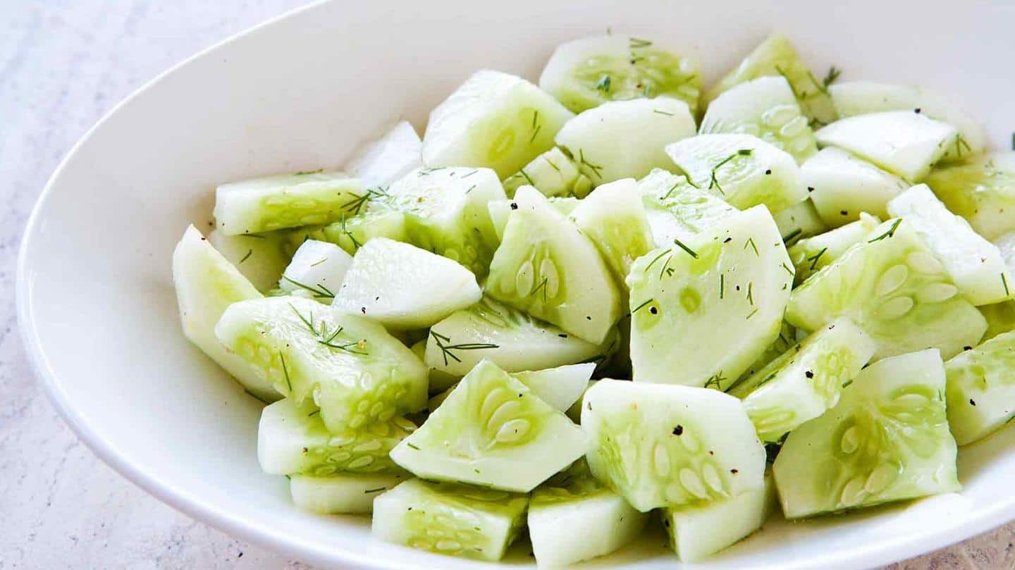 Water-rich cucumbers are beneficial in treating dry skin