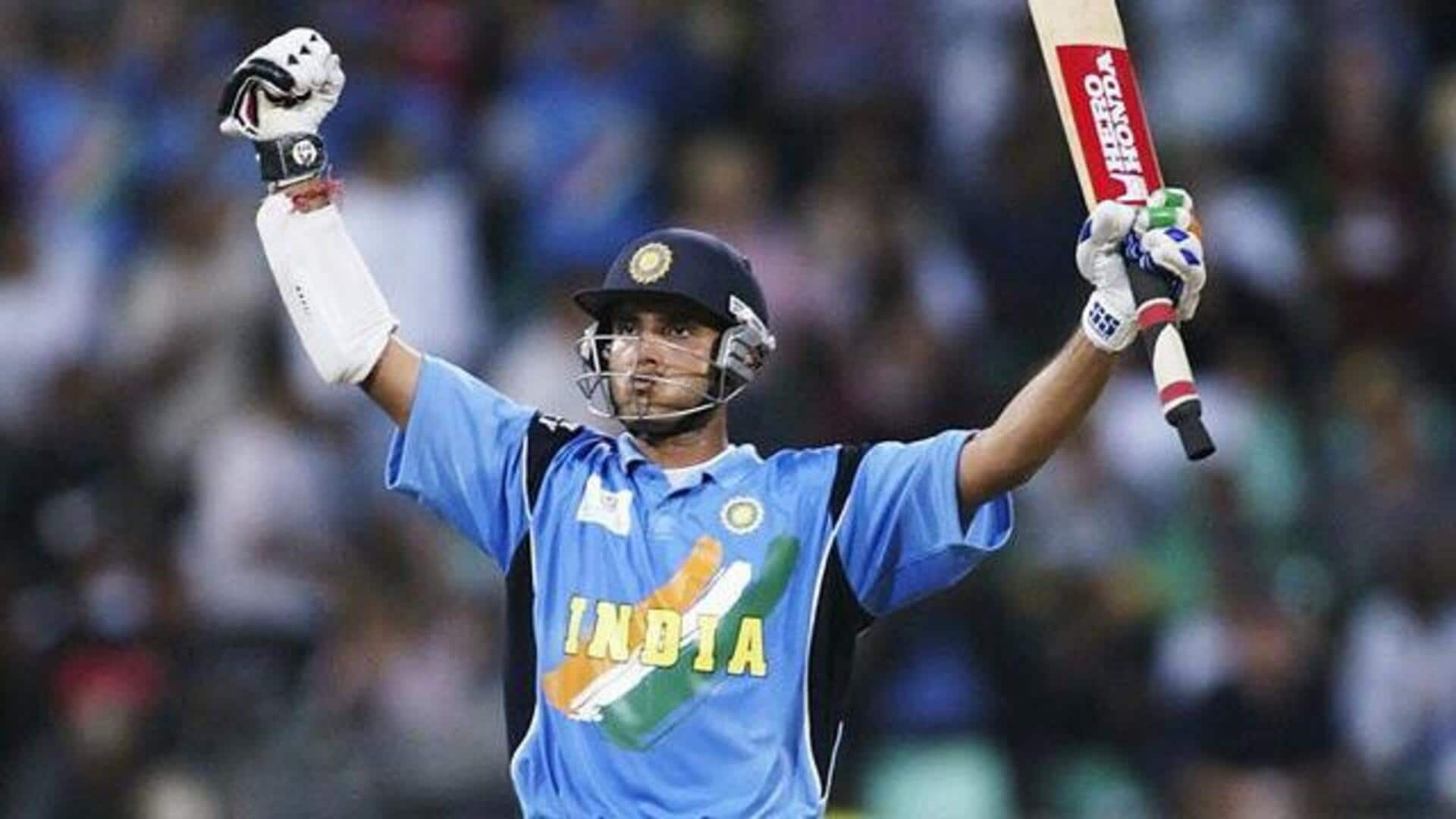 Saurav Ganguly's consecutive centuries headlined India's 2000 Champions Trophy campaign