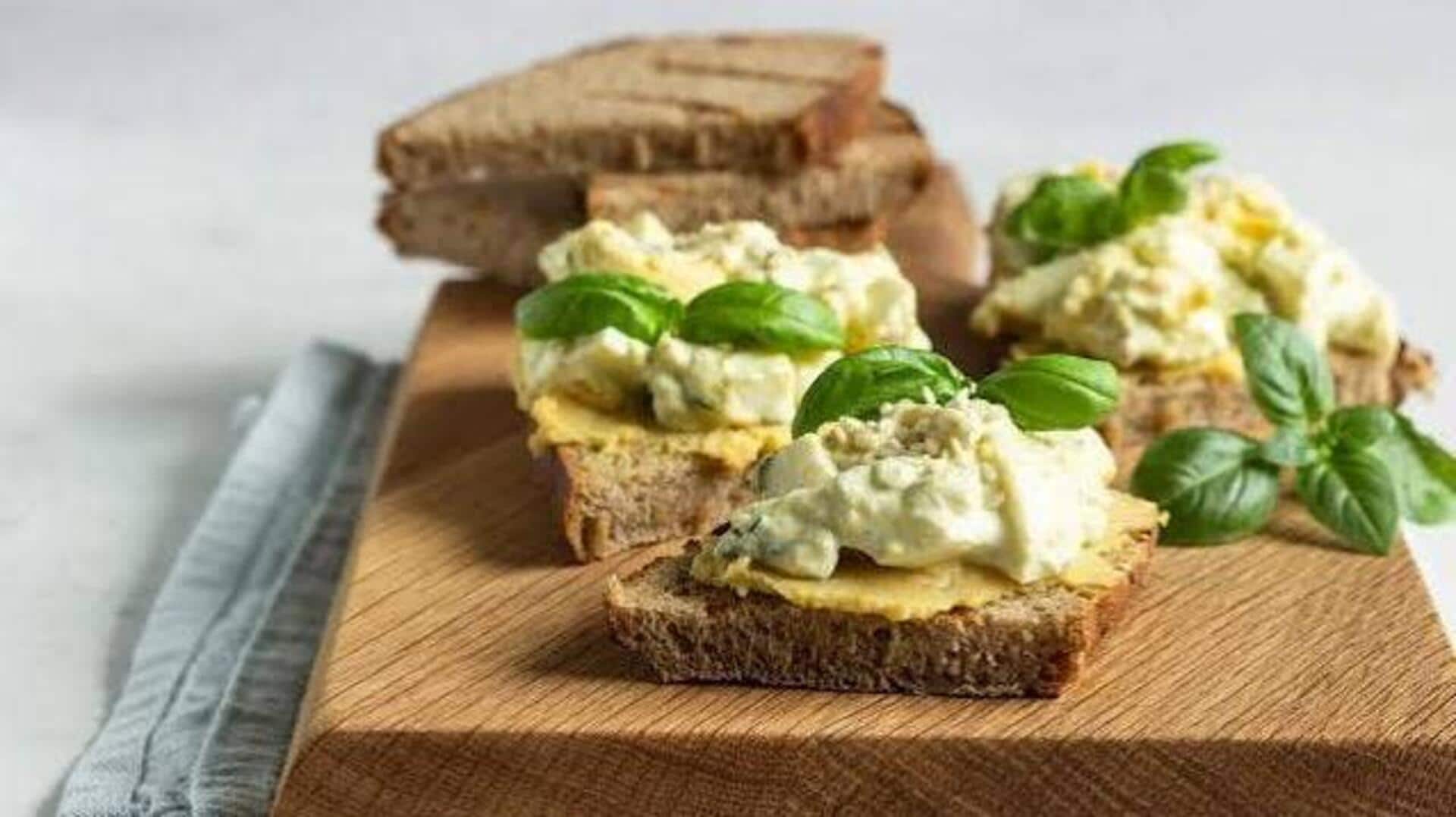 5-minute hummus toast for busy mornings