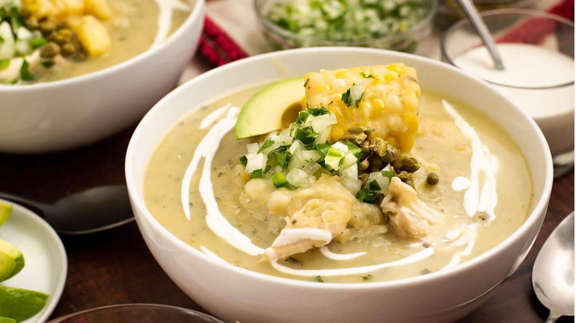 Check out this Colombian vegan ajiaco soup guide