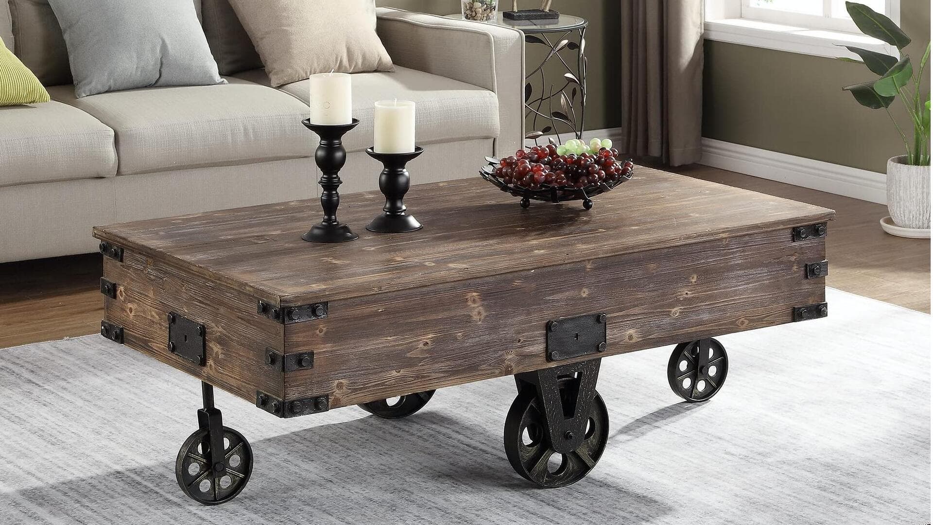 Have a vintage coffee table? Here's how to style it