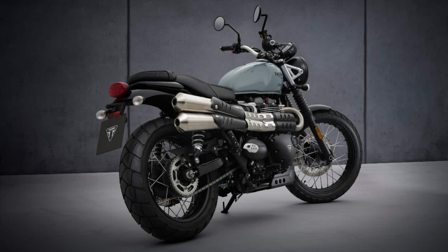 There are twin rear shock absorbers There are twin rear shock absorbers