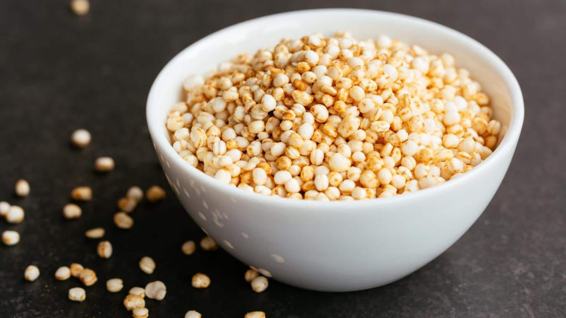 Ditch the chips; try spiced puffed quinoa instead Ditch the chips; try spiced puffed quinoa instead