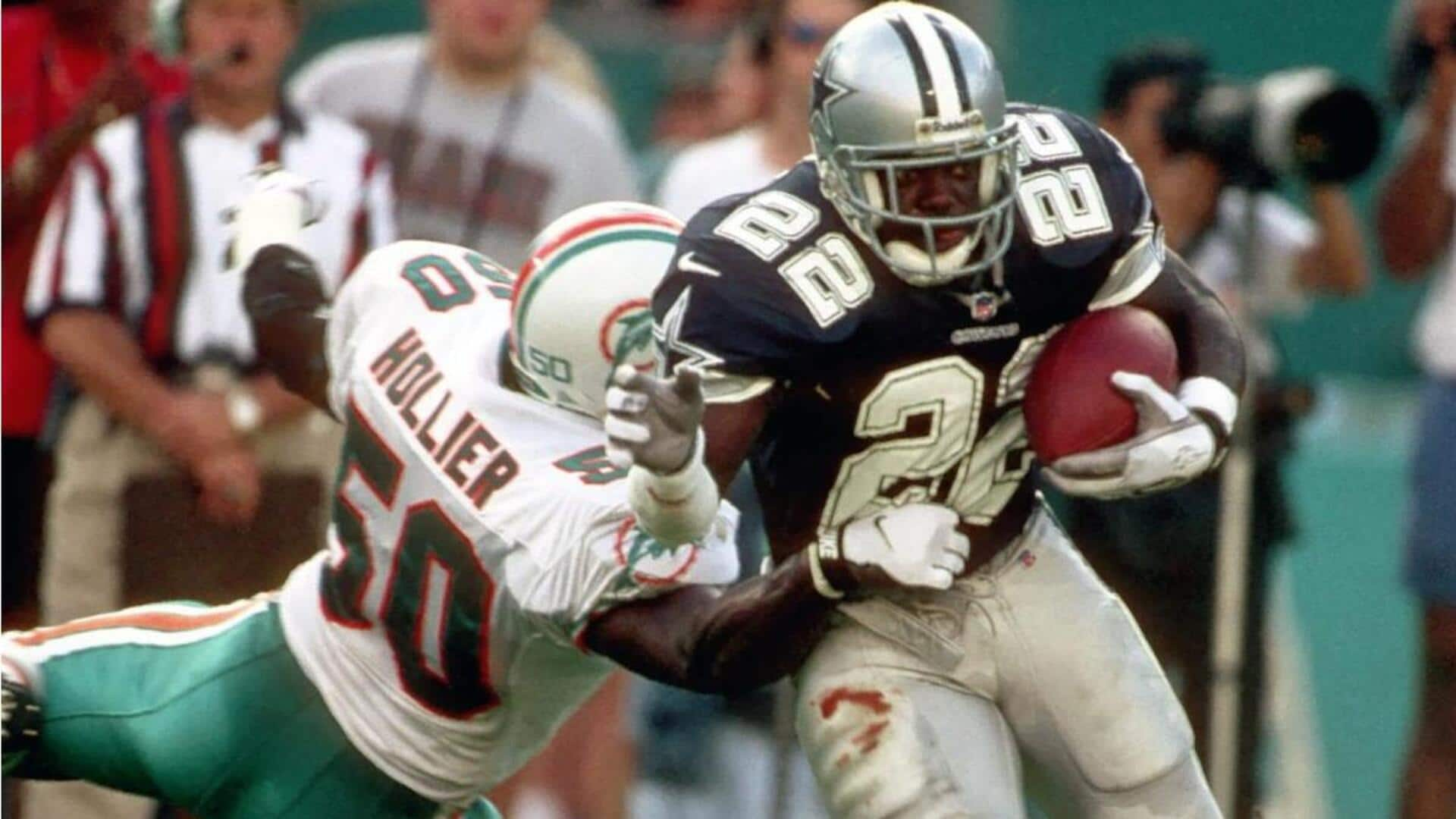 #ThisDayThatYear: Emmitt Smith eclipses late Walter Payton's rushing yard record