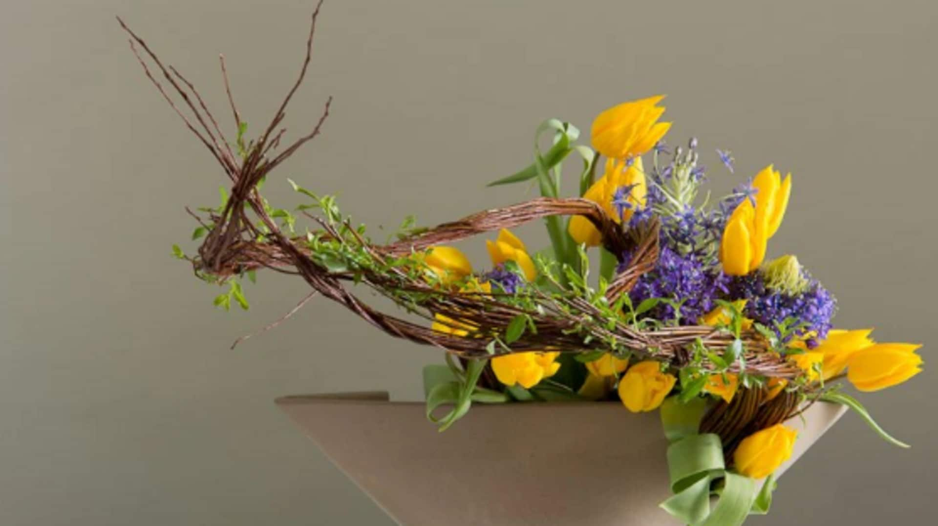 Elevating peace with DIY ikebana flower arranging