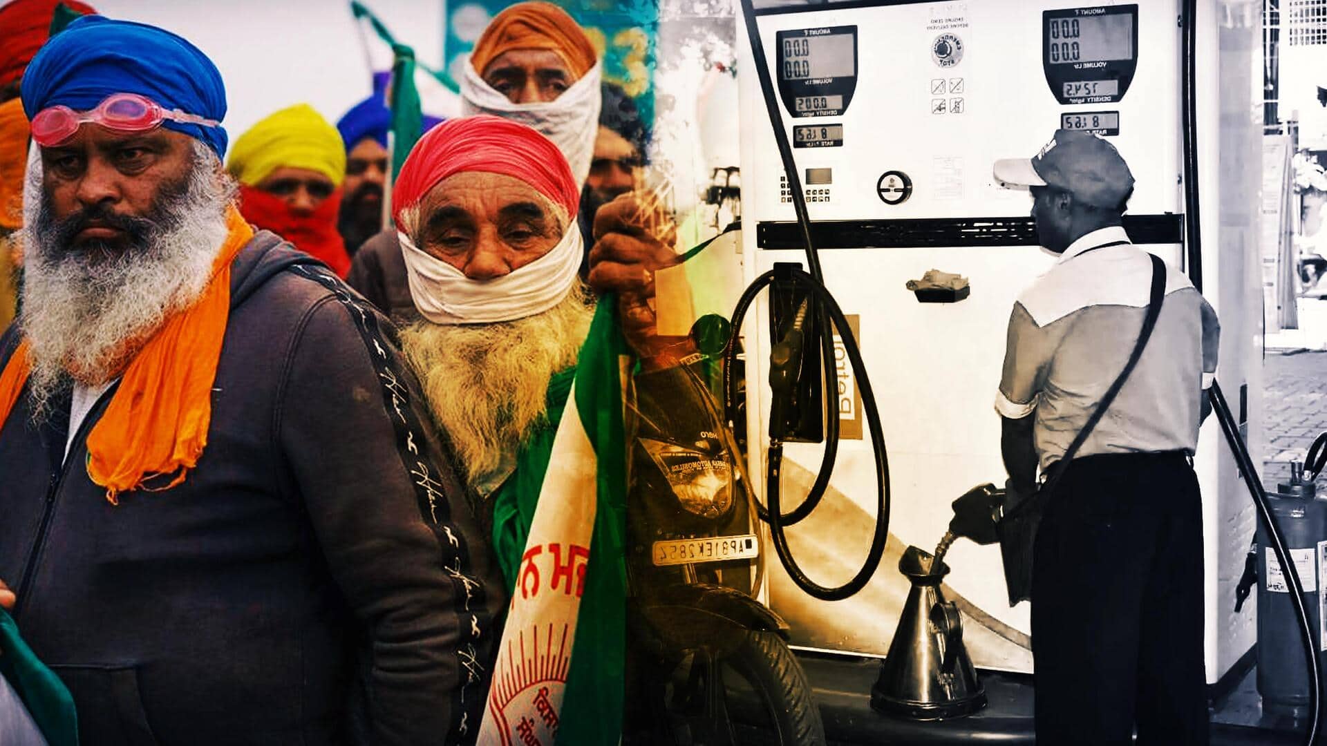 Farmers' protest: Punjab, Haryana battle fuel shortage amid supply crunch