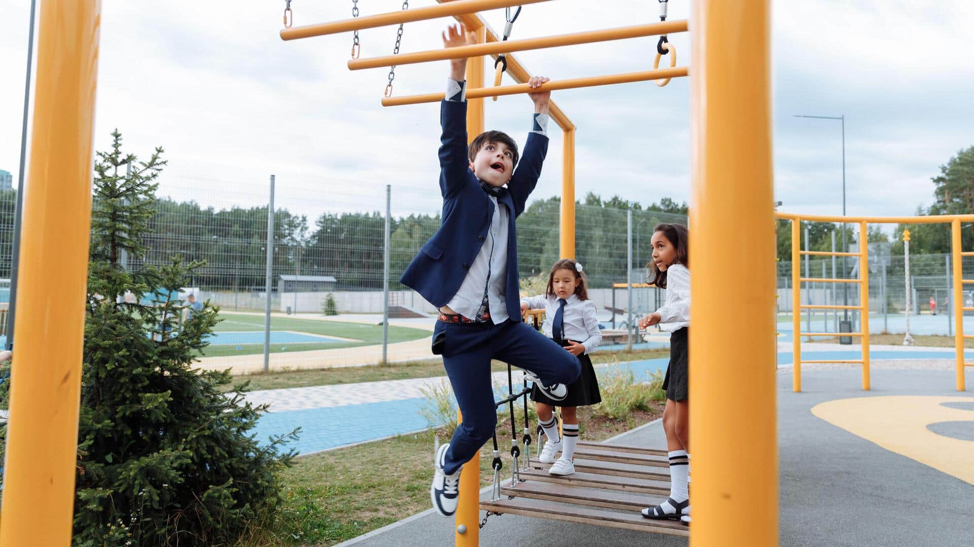 Take your fitness routine up a notch with monkey bars