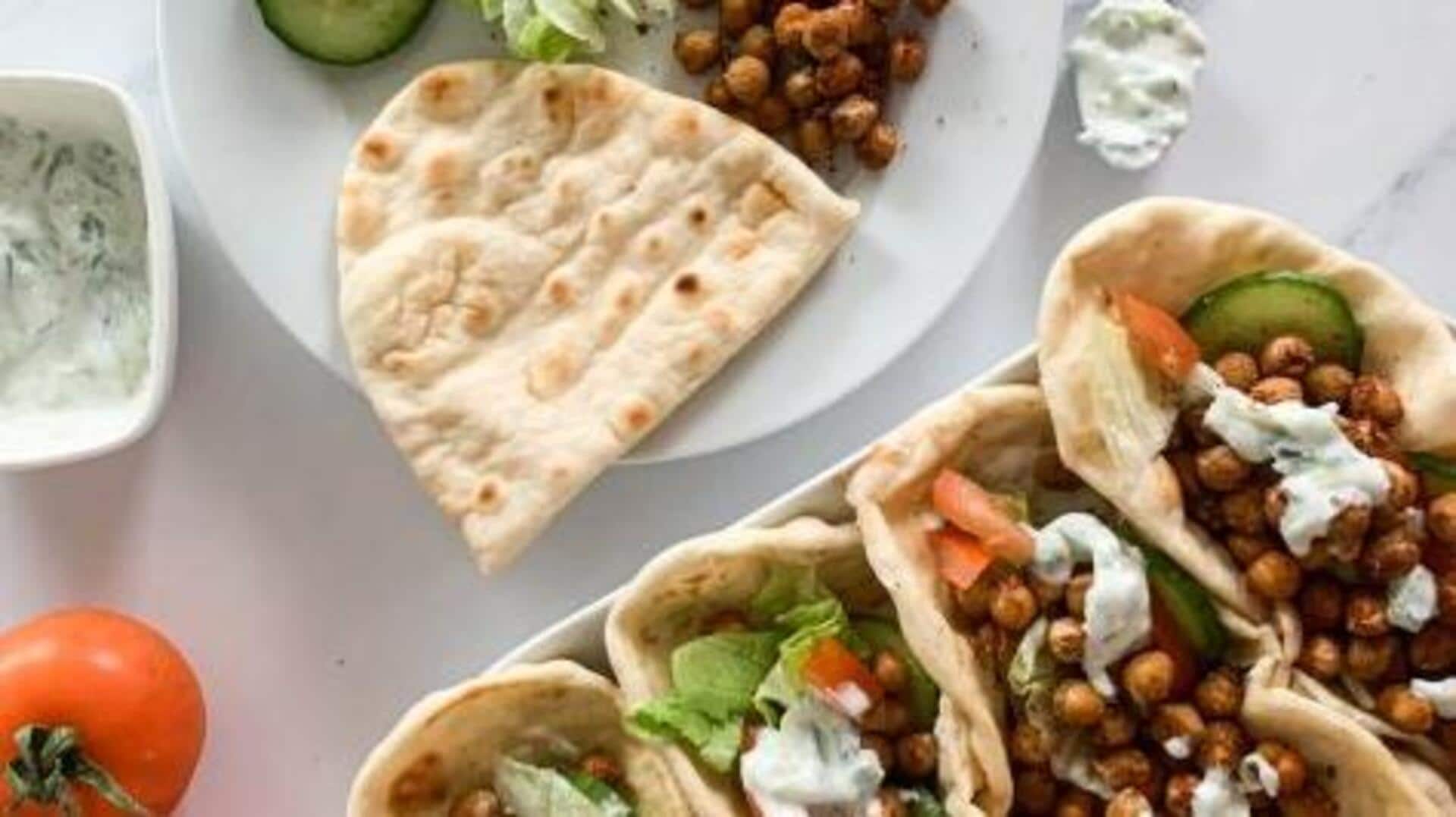 Try this roasted chickpea gyros recipe