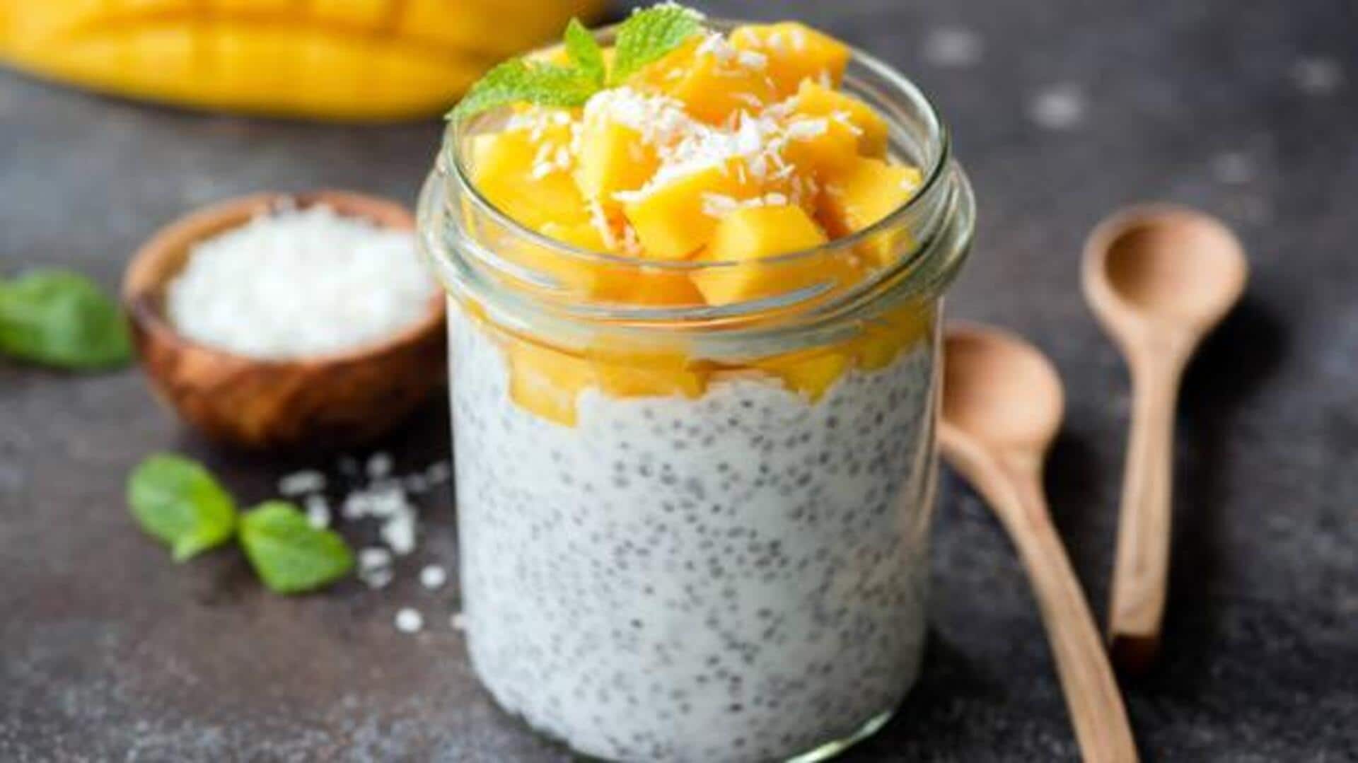 Quick fix: Chia pudding with mango and basil