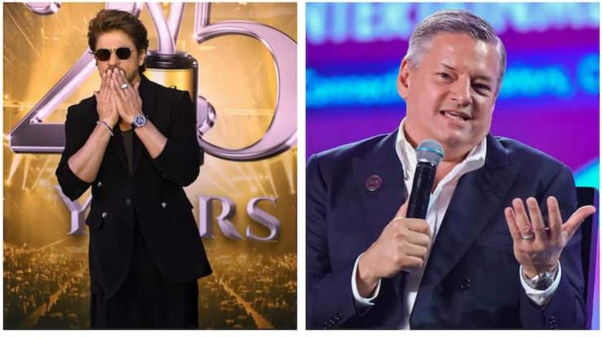 'Really enjoy working with him': Netflix co-CEO gushes over SRK 'Really enjoy working with him': Netflix co-CEO gushes over SRK