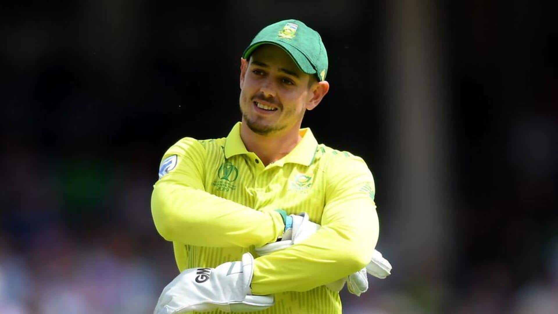 Quinton de Kock accomplishes this wicket-keeping feat for South Africa