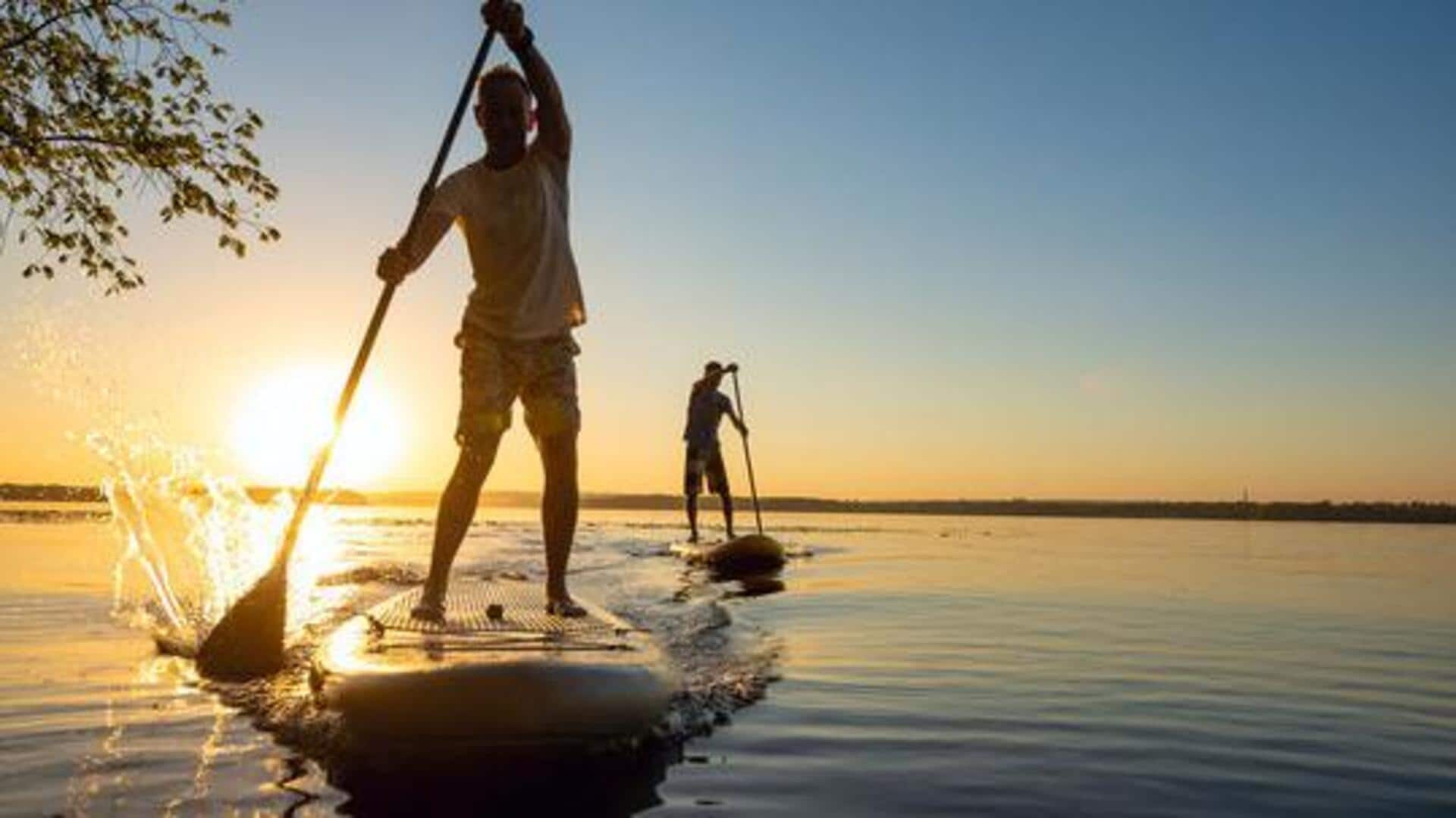 Sculpt your arms the African paddle boarding way 