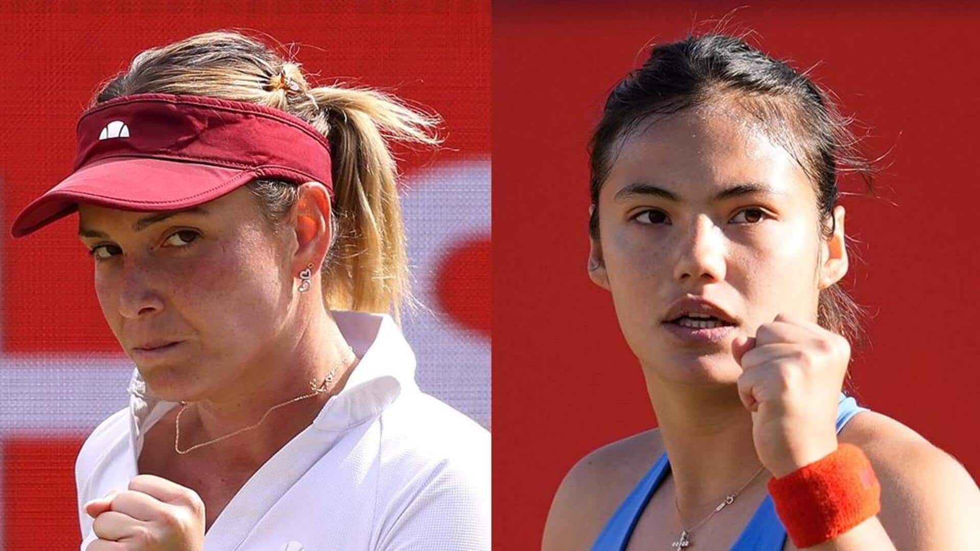 Emma Raducanu loses to Donna Vekic in Queen's final: Stats