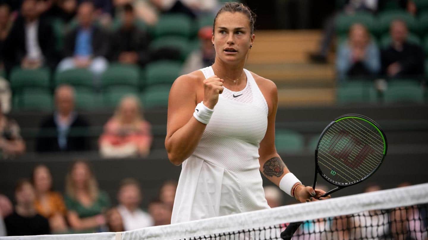 2021 Wimbledon: Aryna Sabalenka beats Serrano, advances to fourth round