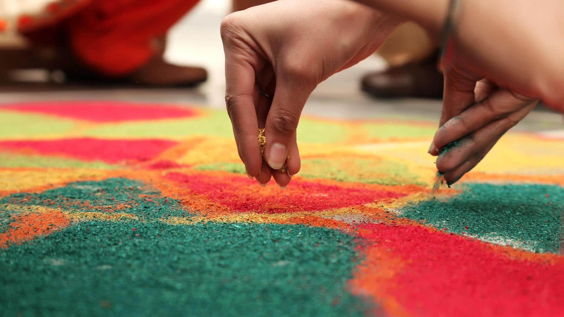 Trying rangoli for the first time? Here's where to start