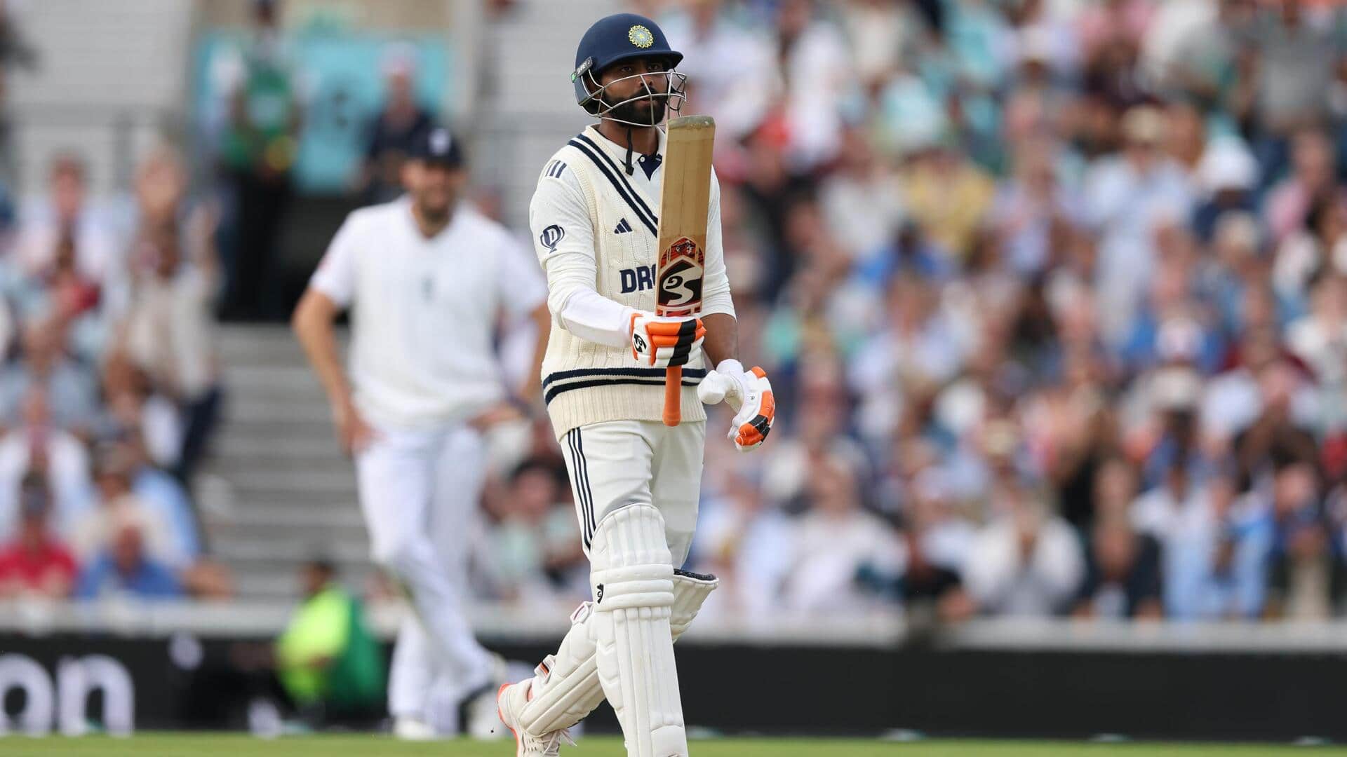 Ravindra Jadeja makes records with Test half-century at The Oval Ravindra Jadeja makes records with Test half-century at The Oval