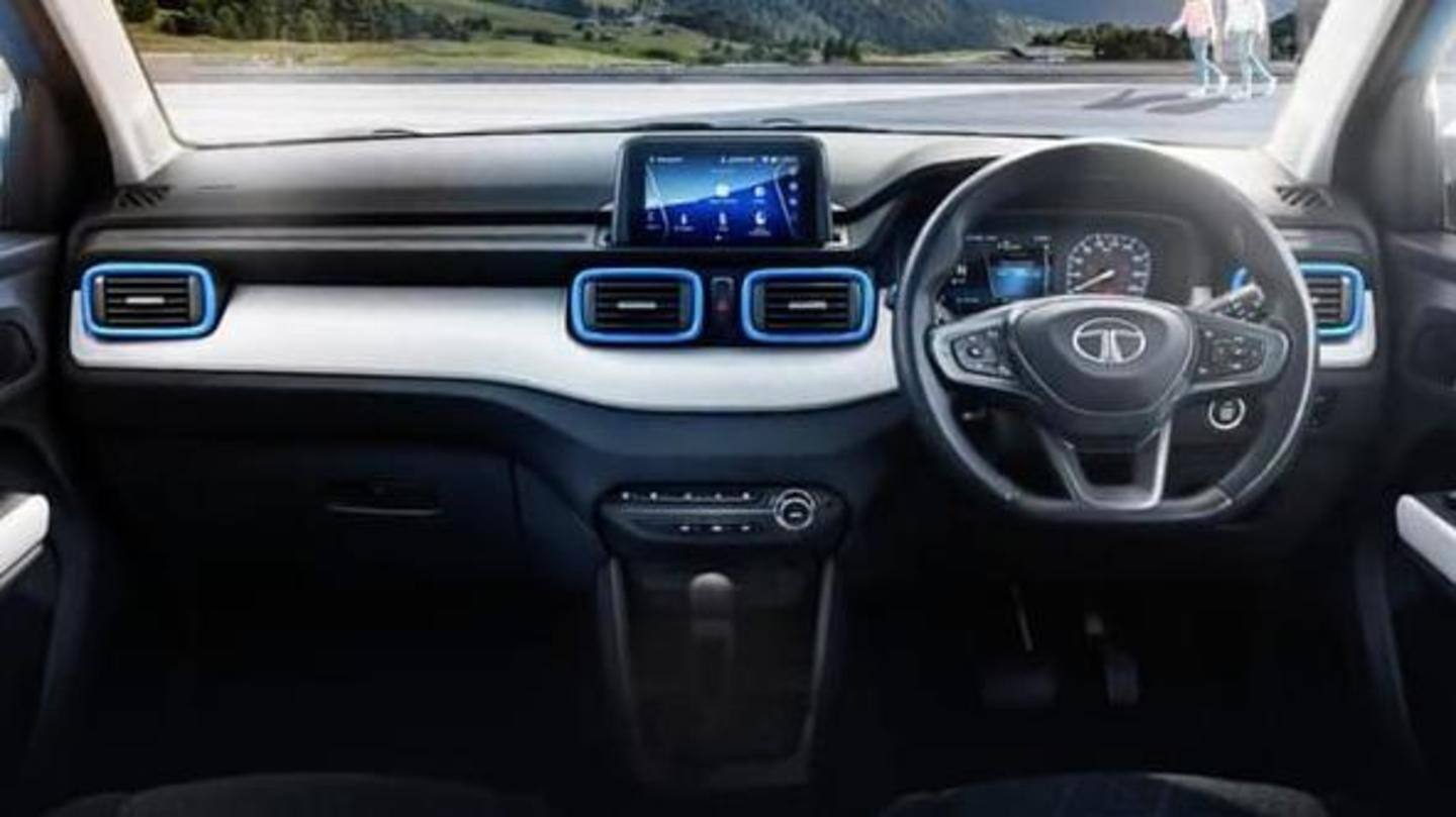 Inside, there is a 'floating' infotainment system Inside, there is a 'floating' infotainment system