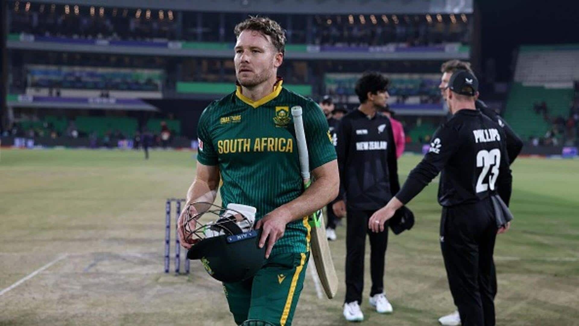 David Miller criticizes ICC scheduling after SA's Champions Trophy exit