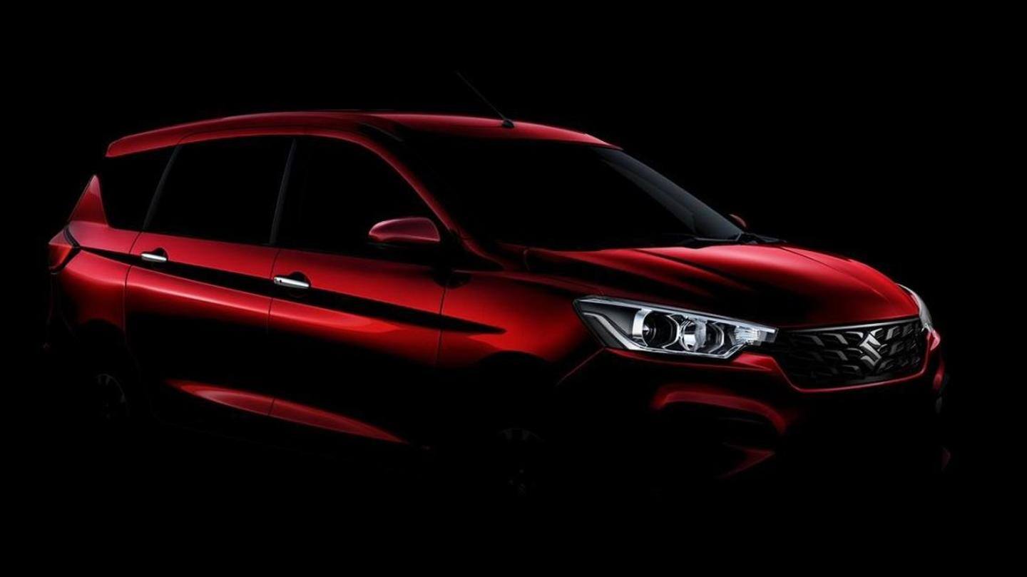 Maruti Suzuki Ertiga (facelift) teased ahead of April 15 launch