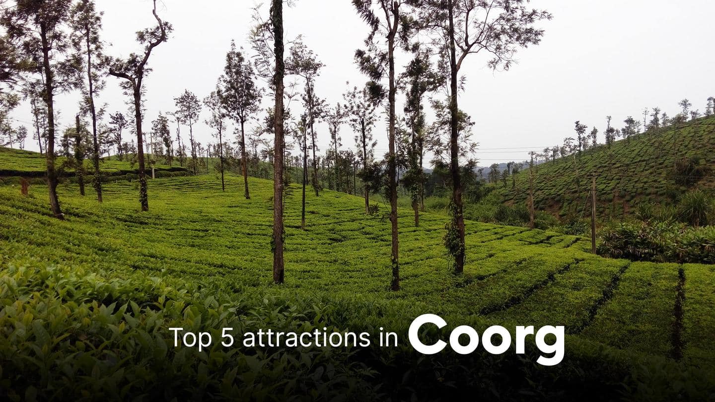 Top 5 tourist attractions in Coorg